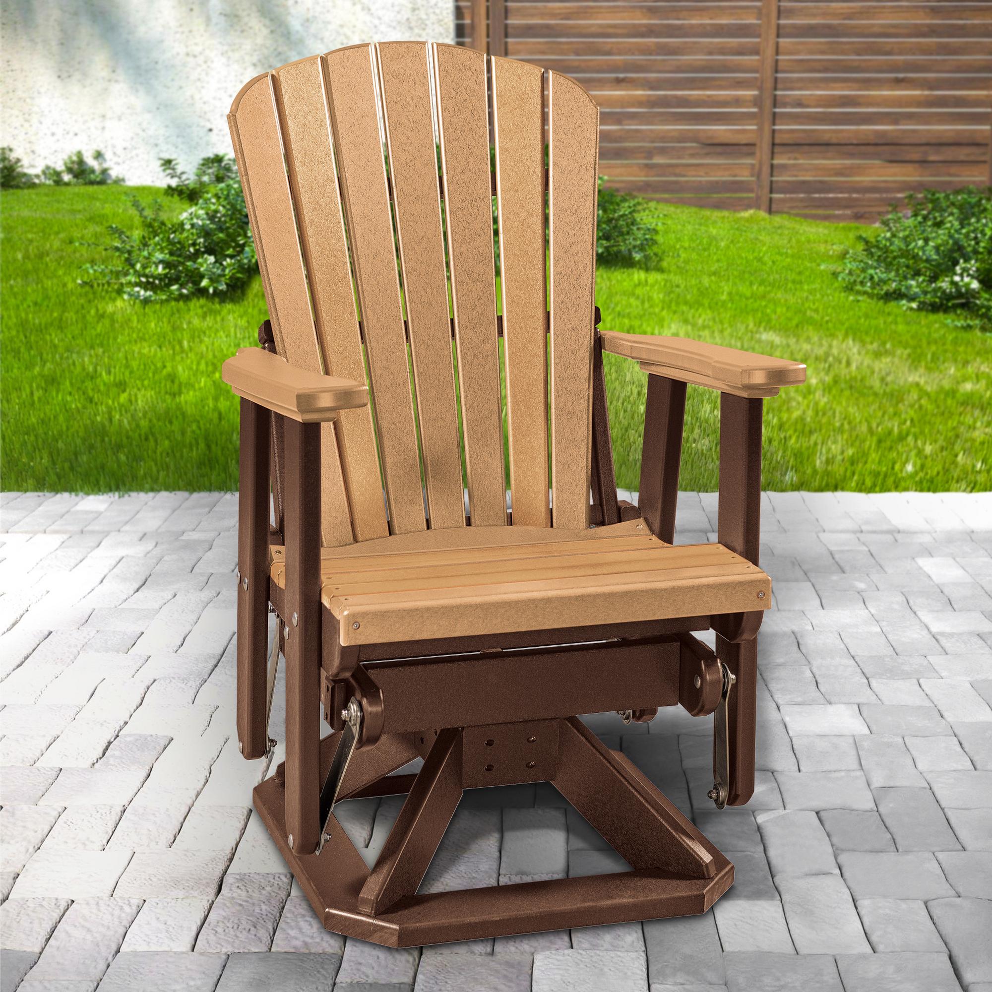 Swivel Glider Patio Chair - Cedar Brown