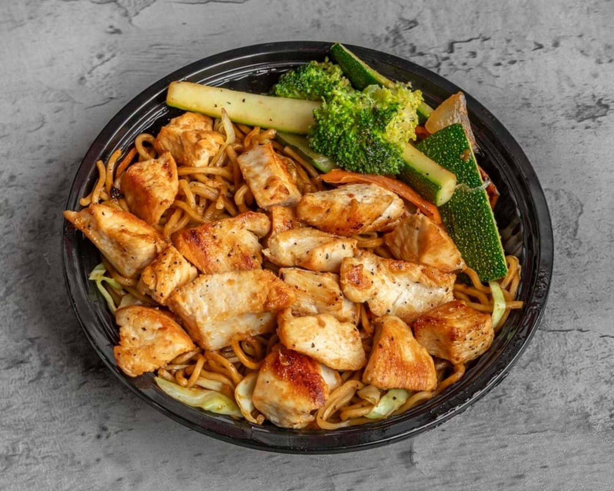 Yakisoba Chicken Noodles Bowl