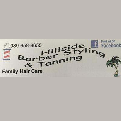 Hillside Barber Styling &amp; Tanning Family Hair Care Logo