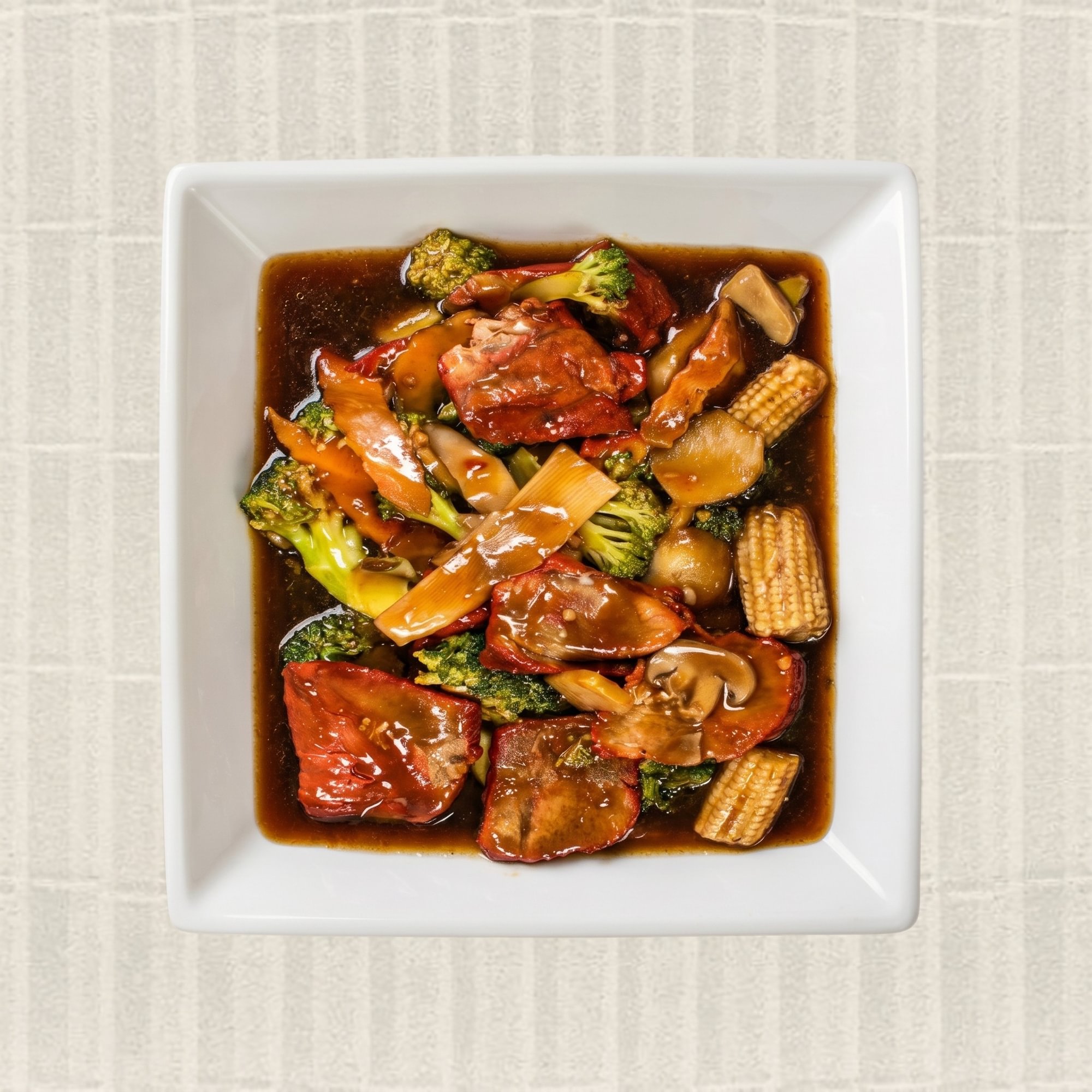 Roast Pork with Broccoli