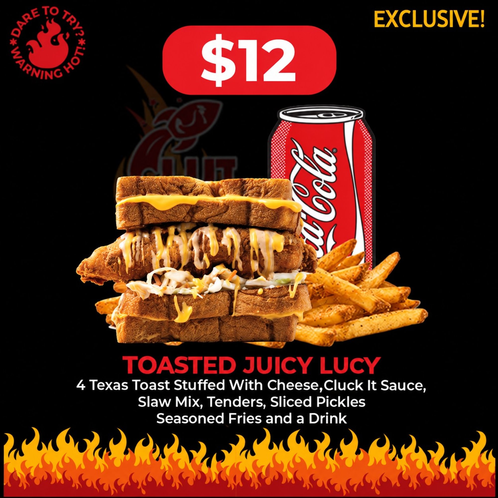 Toasted Juicy Lucy - $12