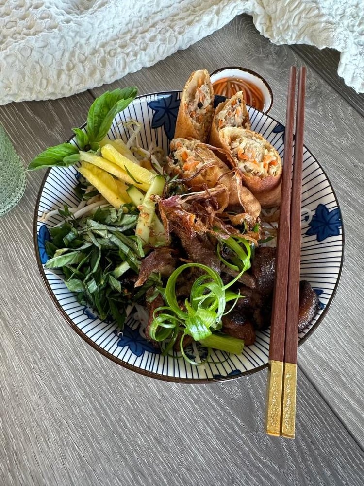 Classic Vermicelli Bowl (Bun Thit Nuong, Cha Gio)