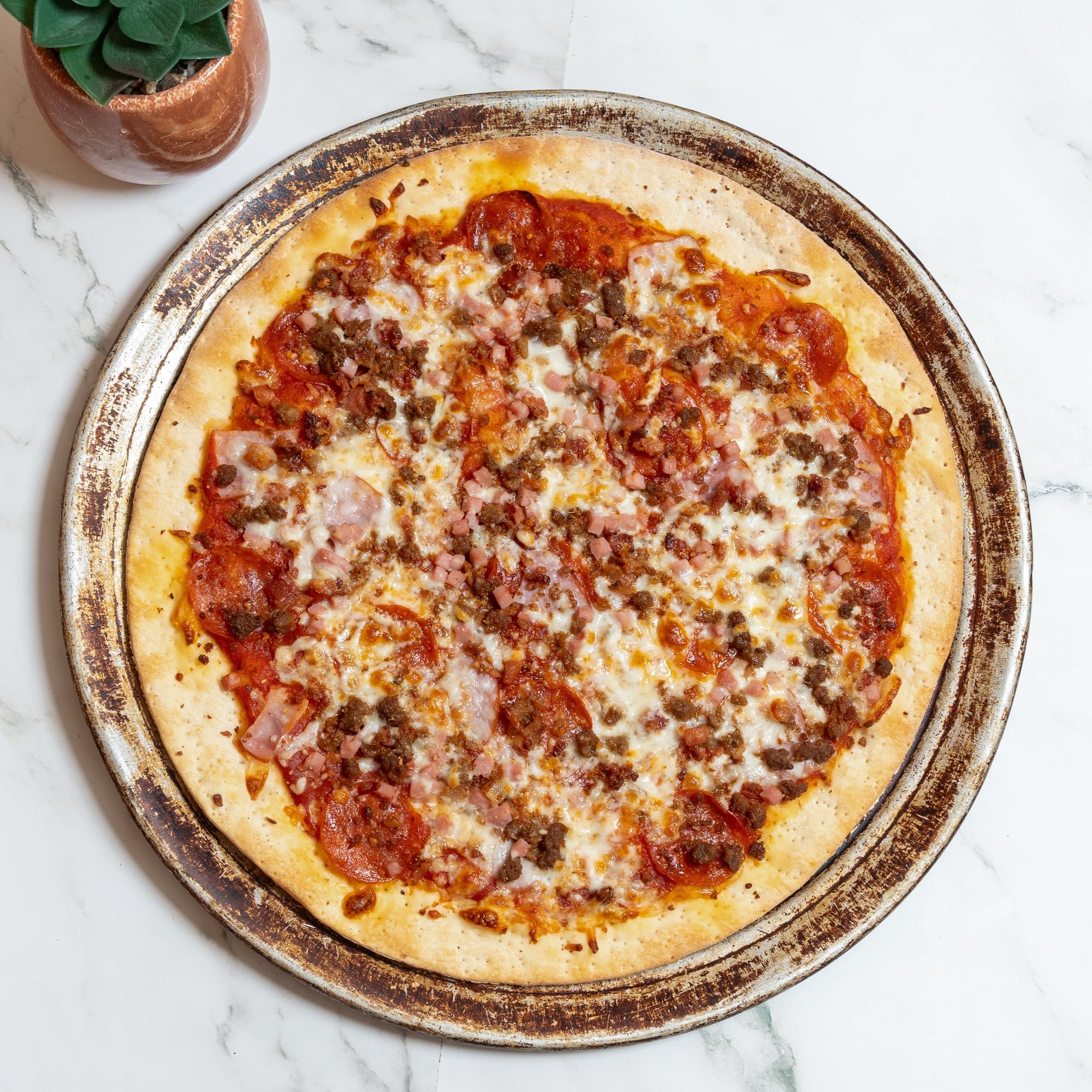 14" Thin Crust Meat Lovers
