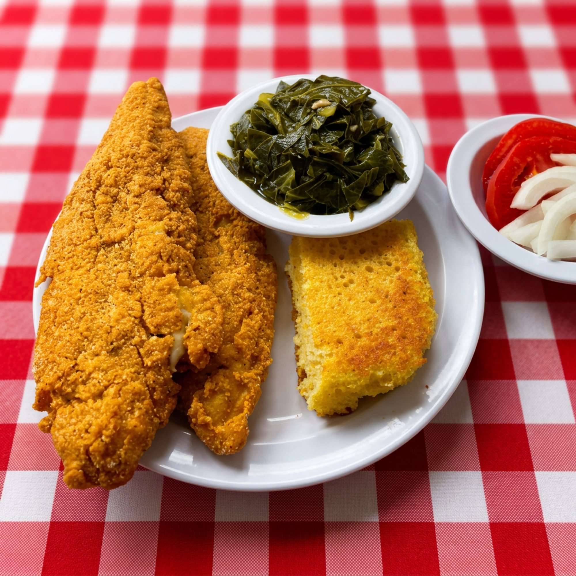 Fried Whiting with (2) Sides