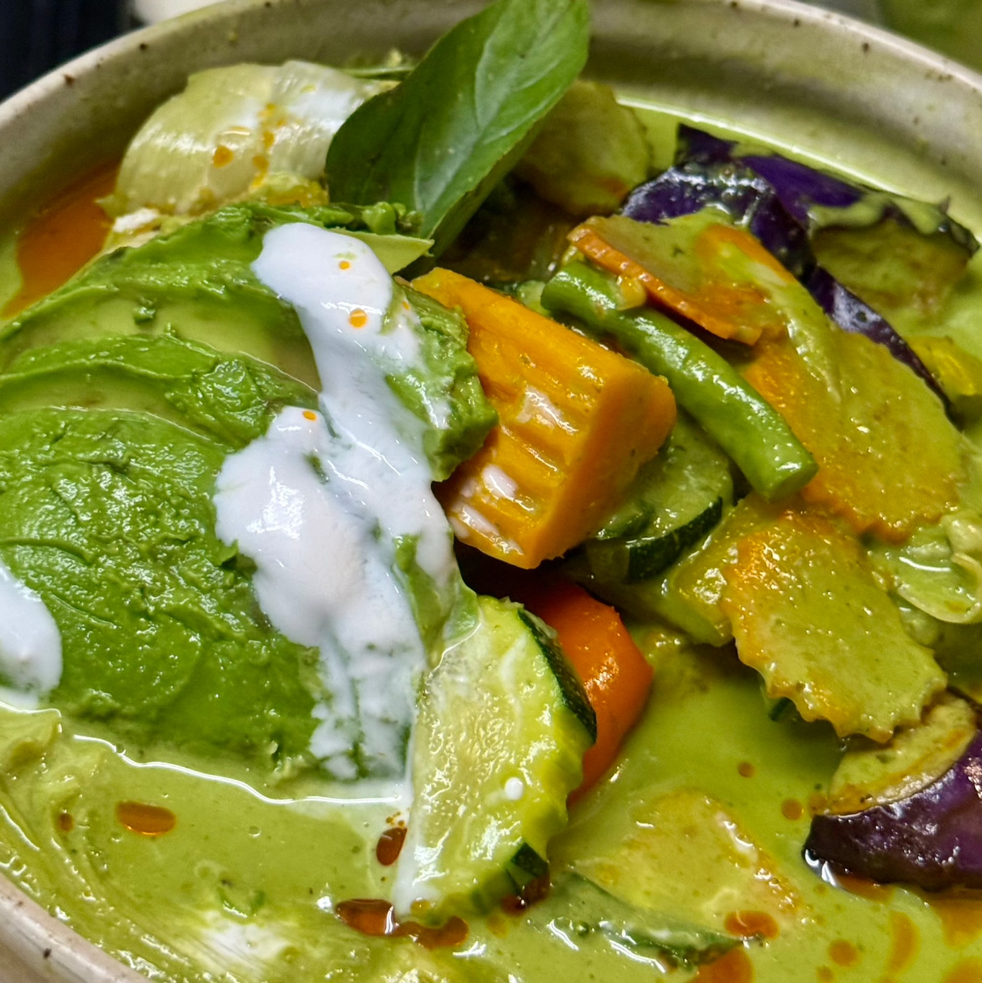 Avocado and Pumpkin Spring Curry (V) (GF) )