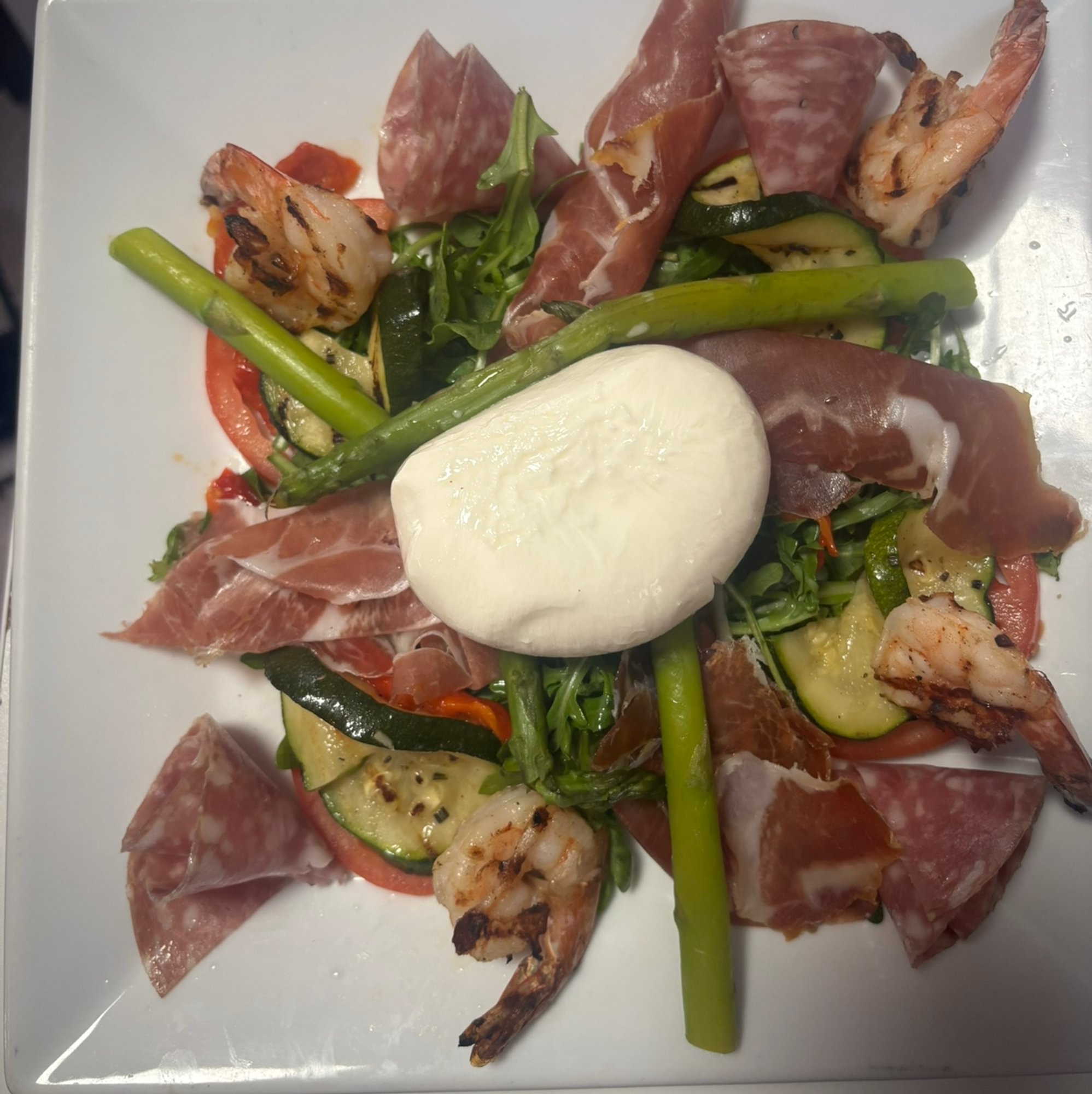 Shrimp & Burrata Salad