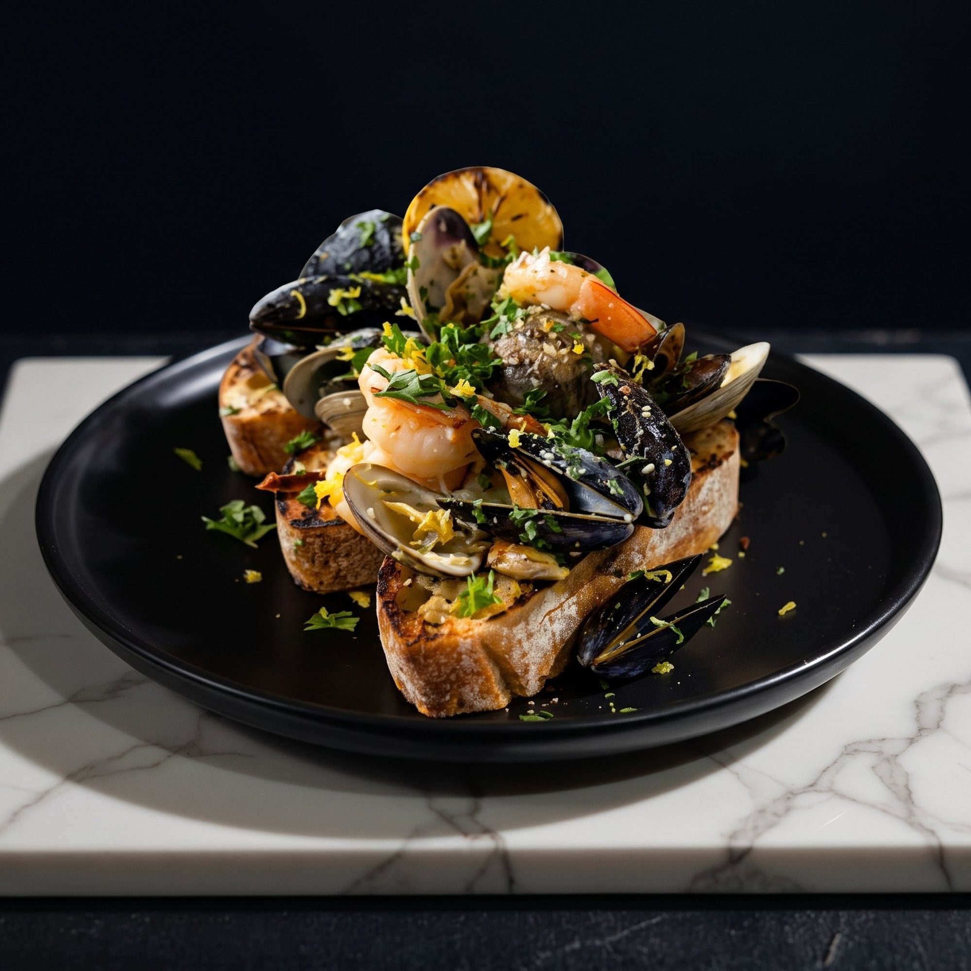 Seafood Bruschetta