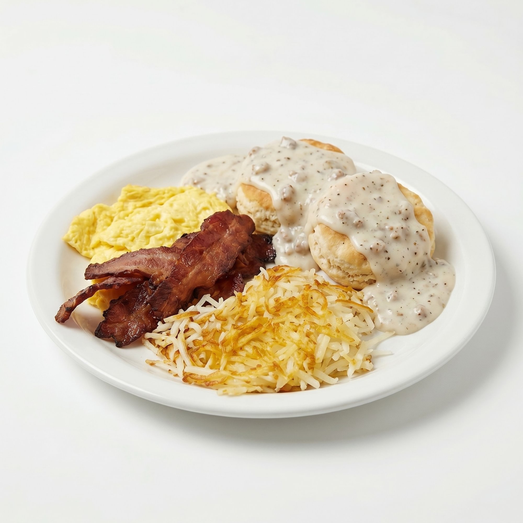 Biscuit & Gravy, Meat & Eggs