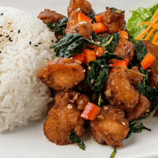K7-Kra Pao Kai Krob (Crispy Chicken)