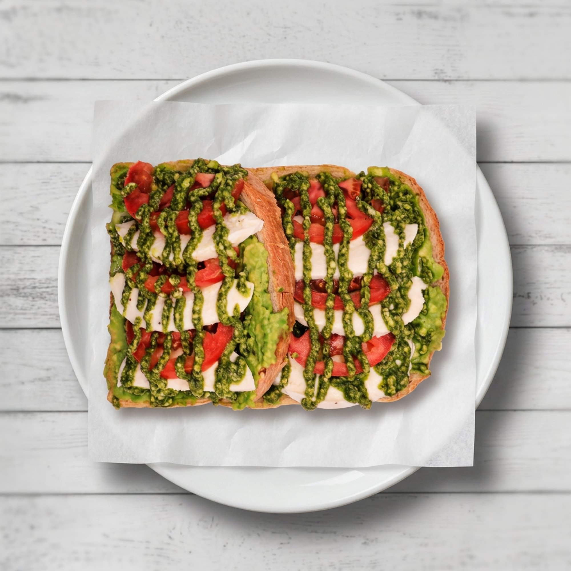 Mozzarella Pesto Toast