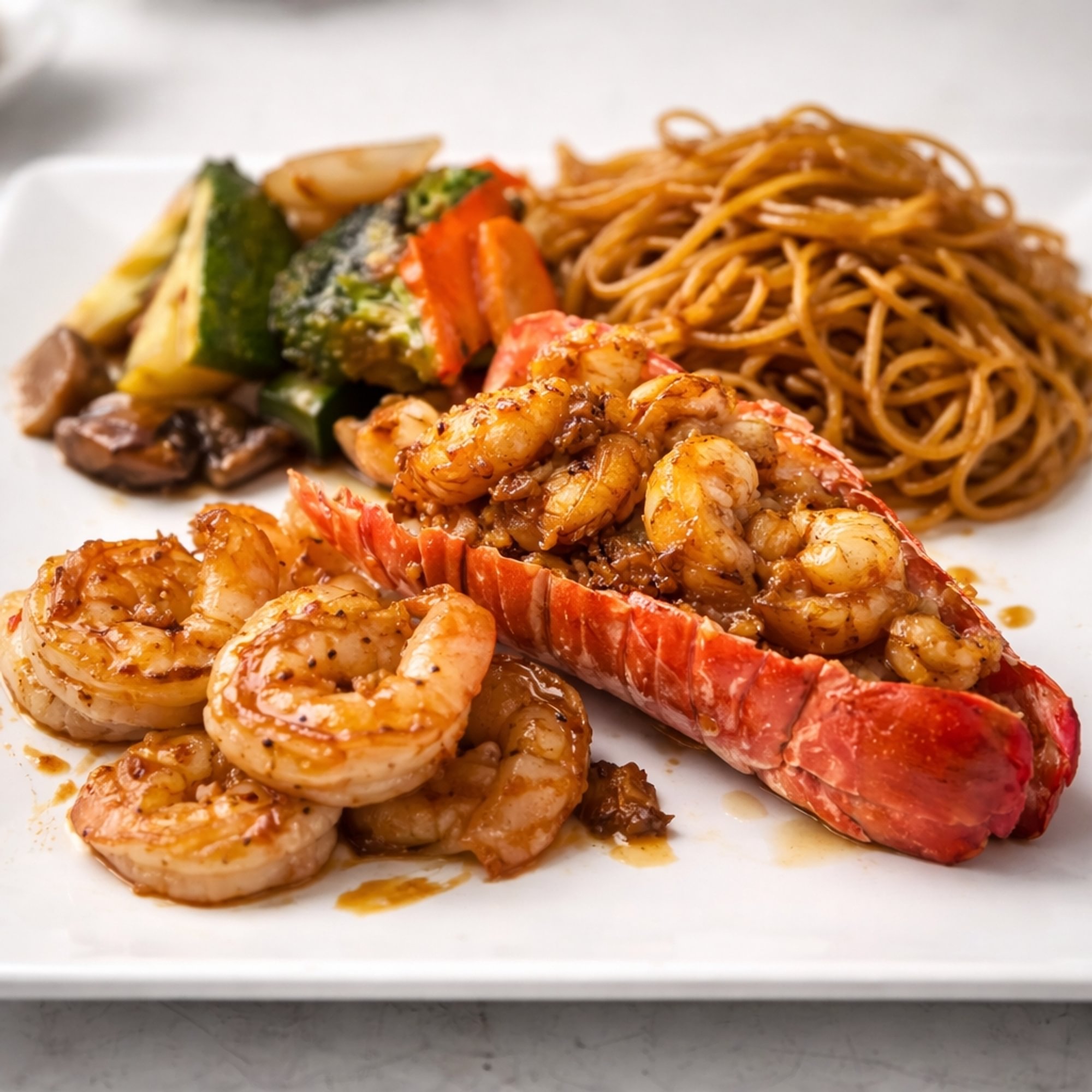 Hibachi Shrimp & Lobster