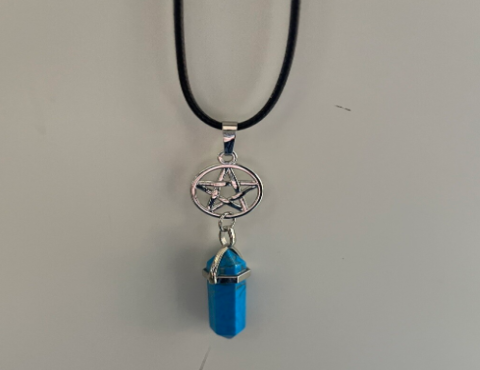 Blue Howlite Necklace
