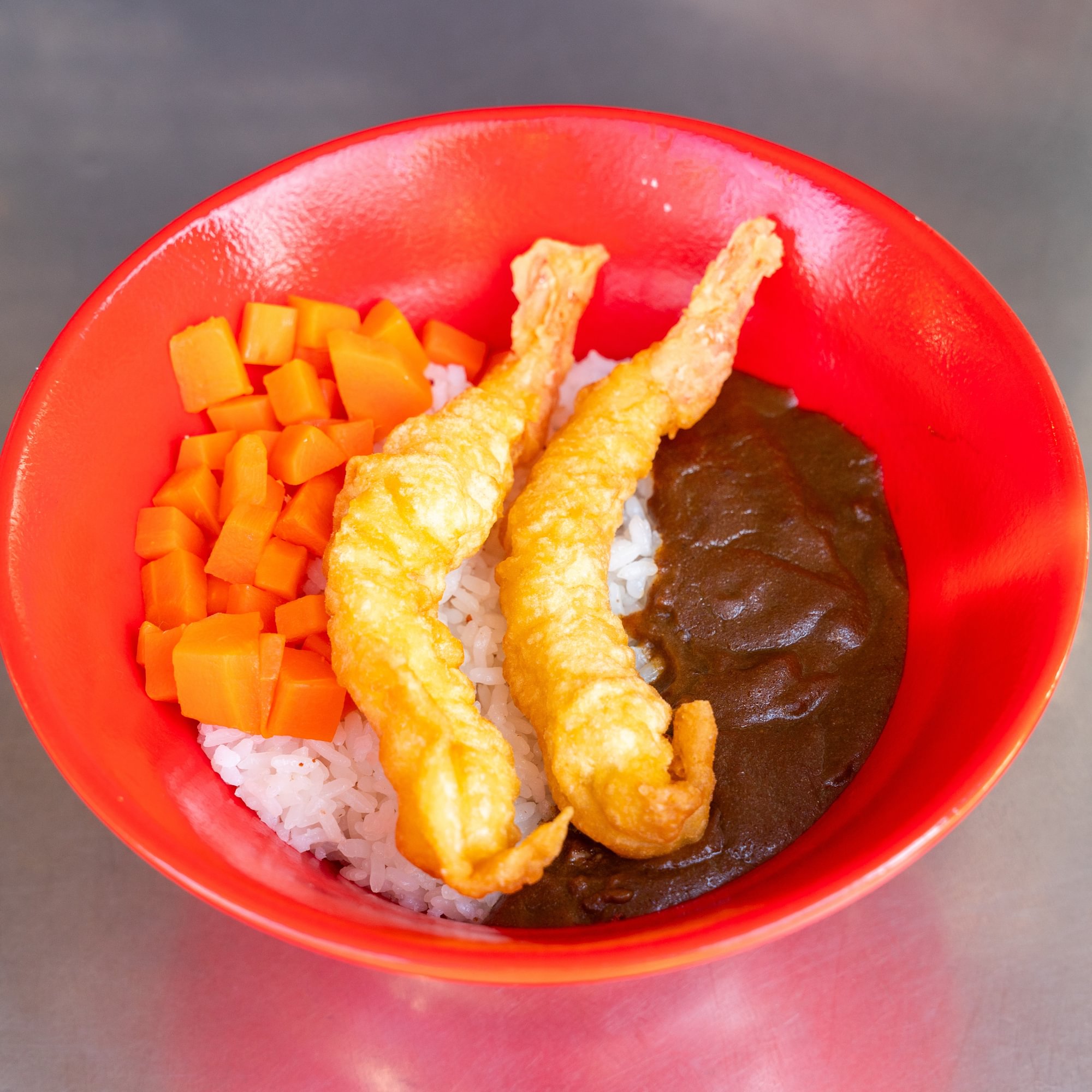 Shrimp Tempura Curry Bowl