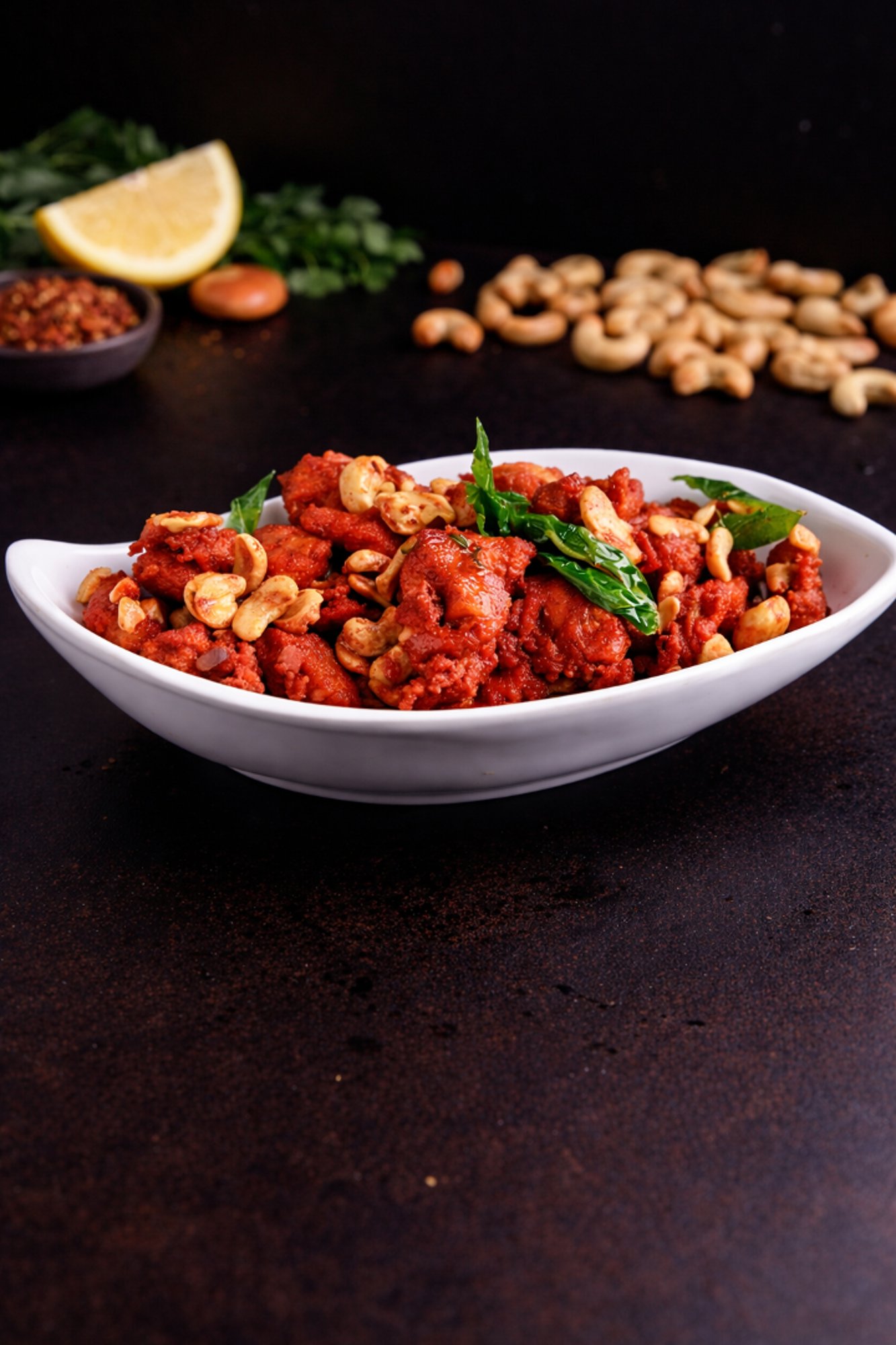 Jeedipappu Chicken Pakodi (Cashew Chicken Pakodi)