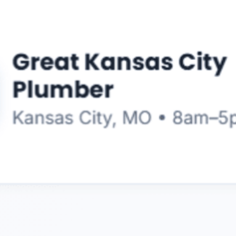 Great Kansas City Plumber