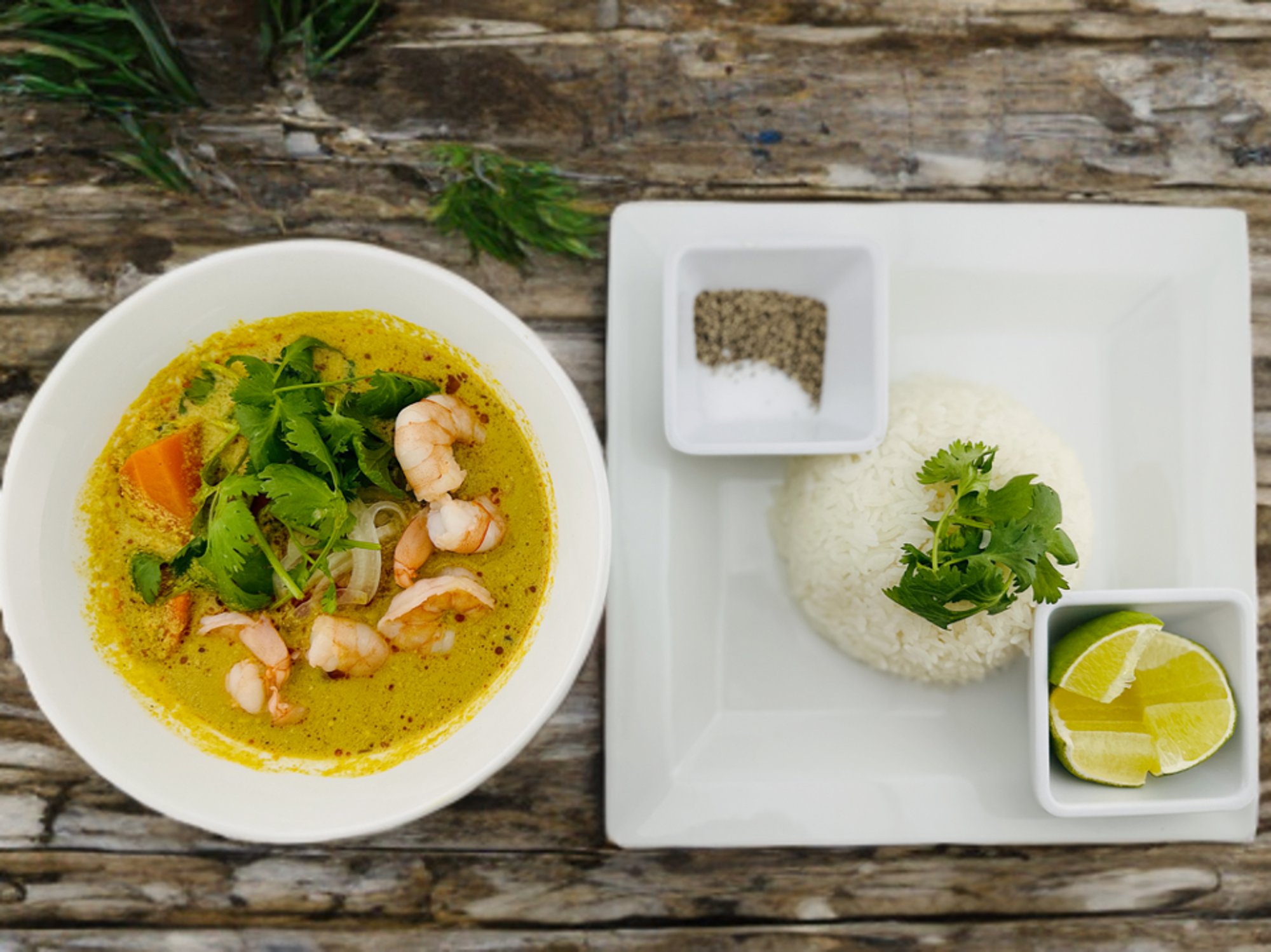 Curry Shrimp with Rice