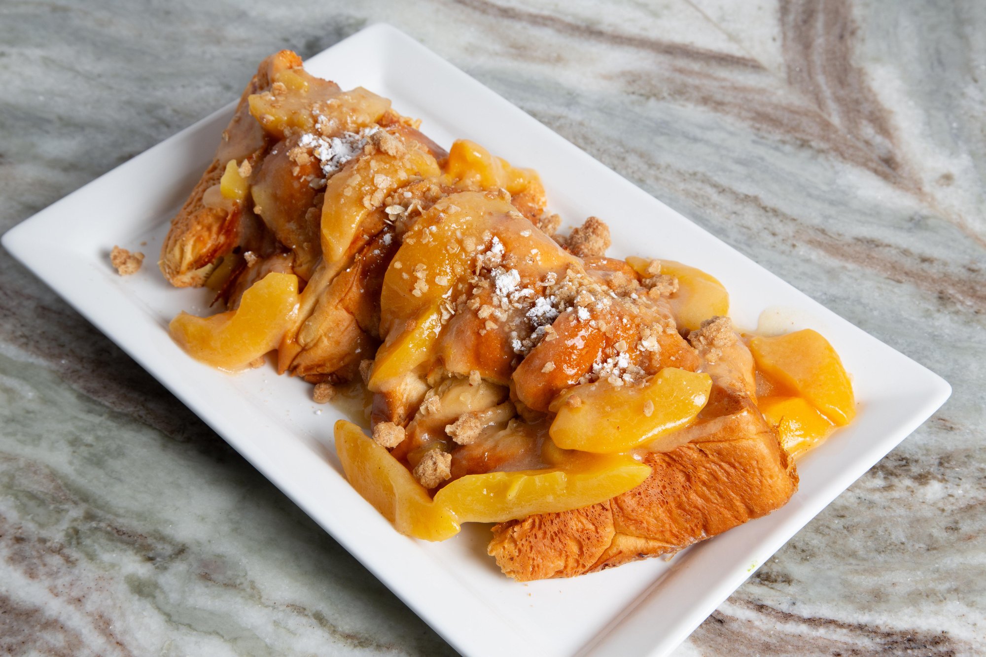 Peach Cobbler French Toast