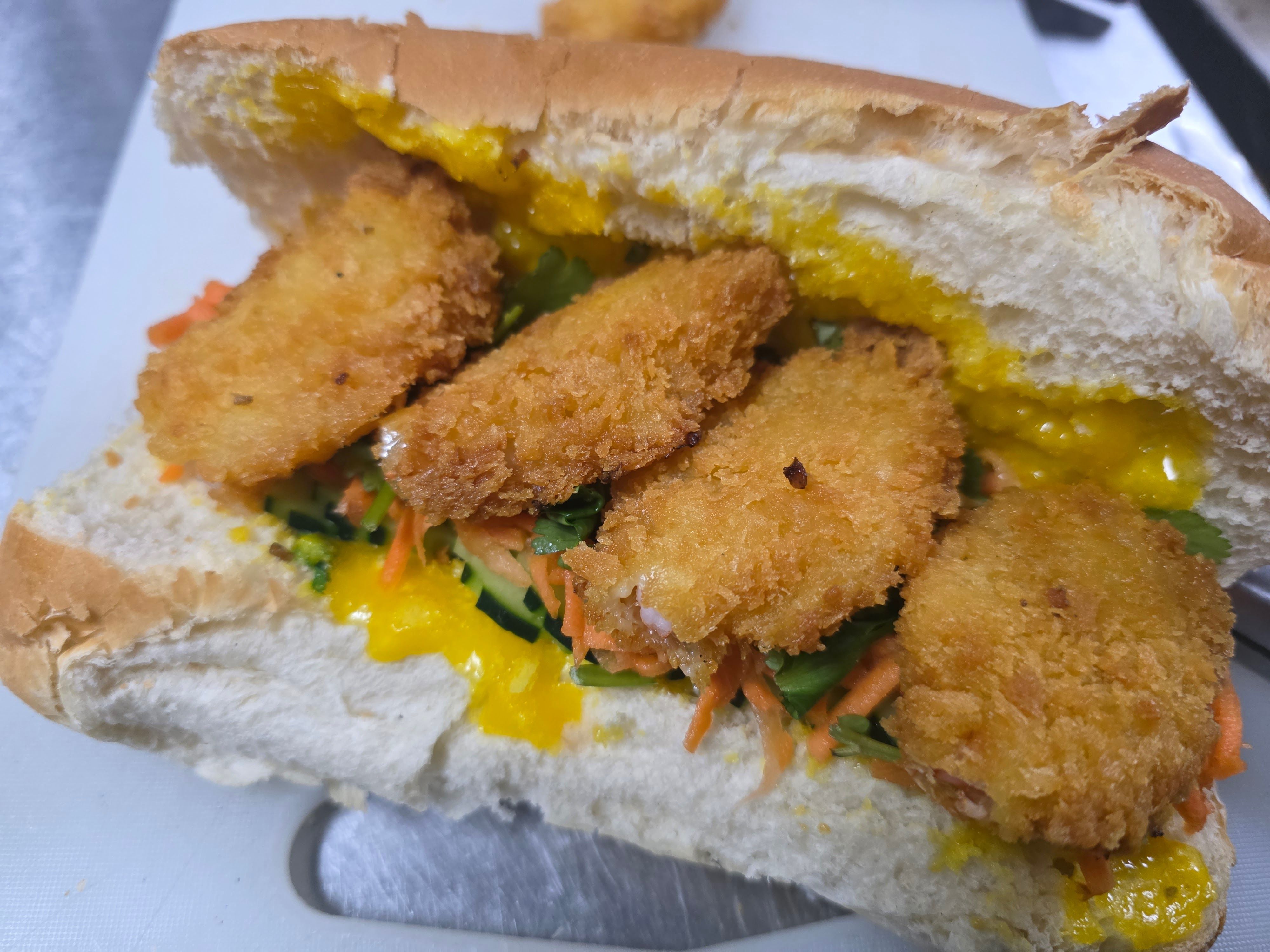 B8. Butterfly Shrimp Sandwish