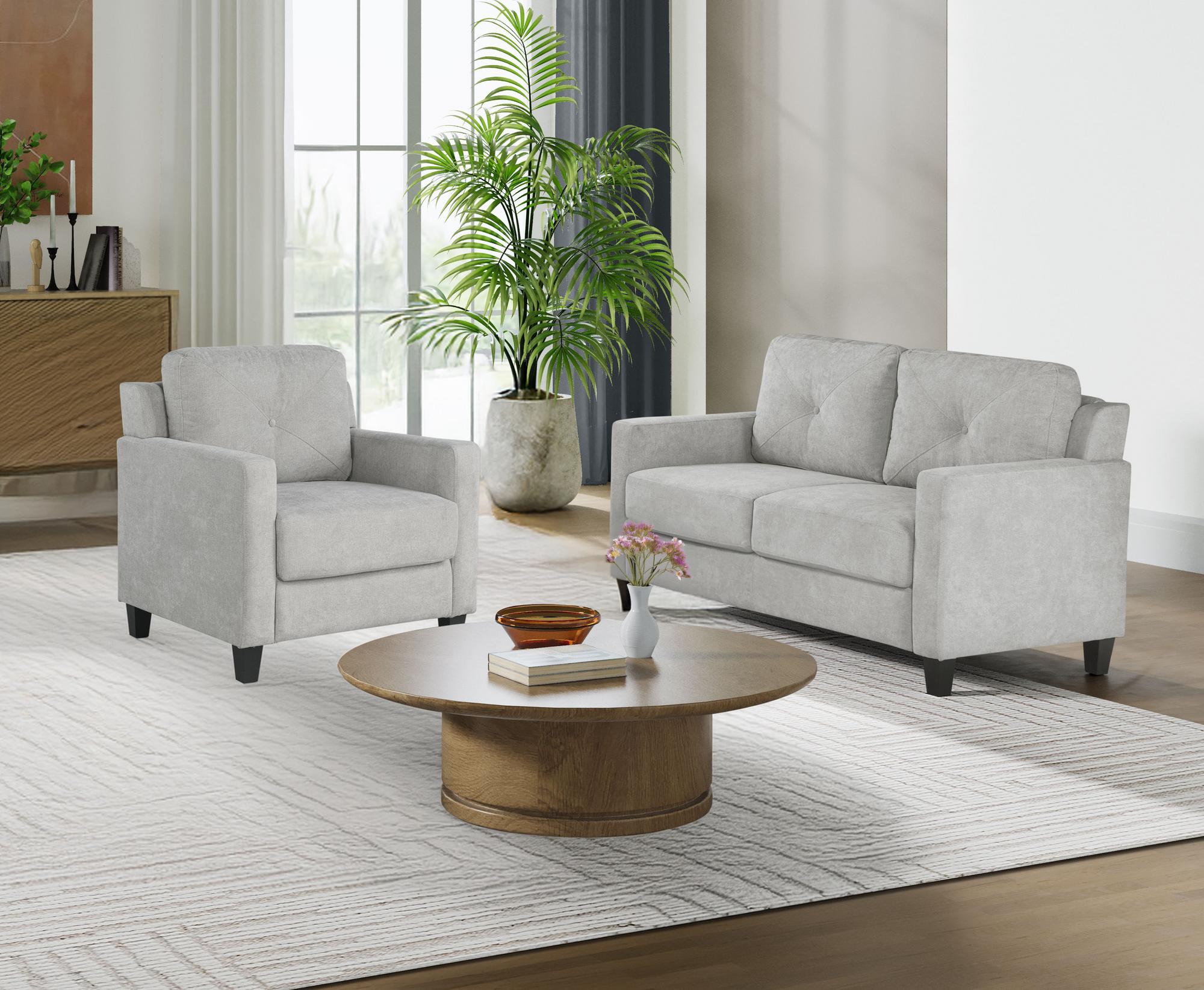 Horatio Loveseat, & Chair - Taupe