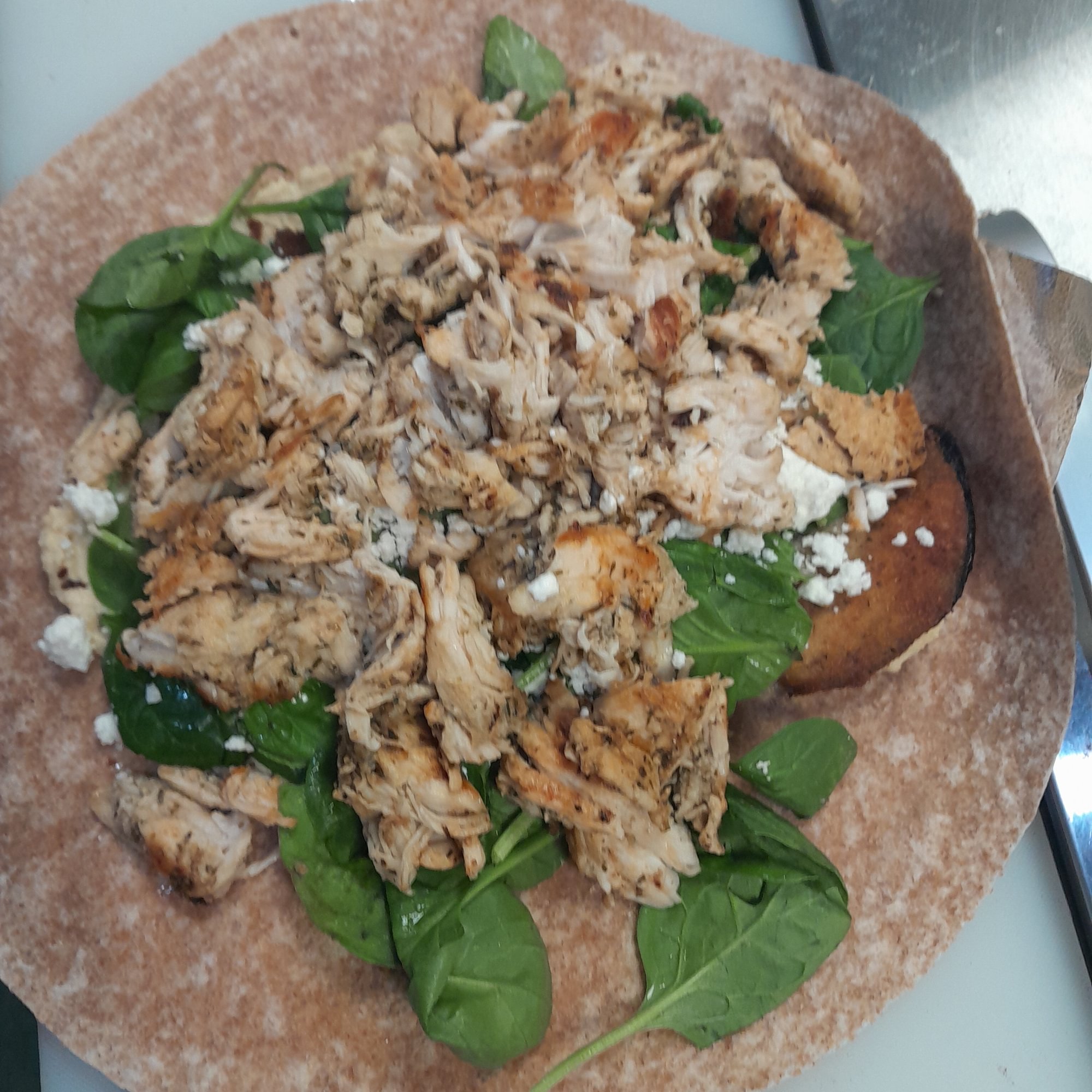 Grilled Chicken Melanzane Wrap