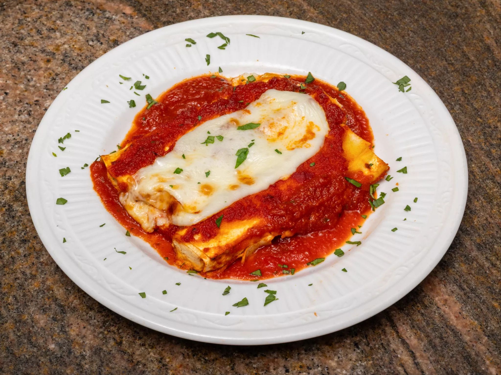 Manicotti Parmigiana