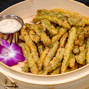 Tempura-battered Green Beans