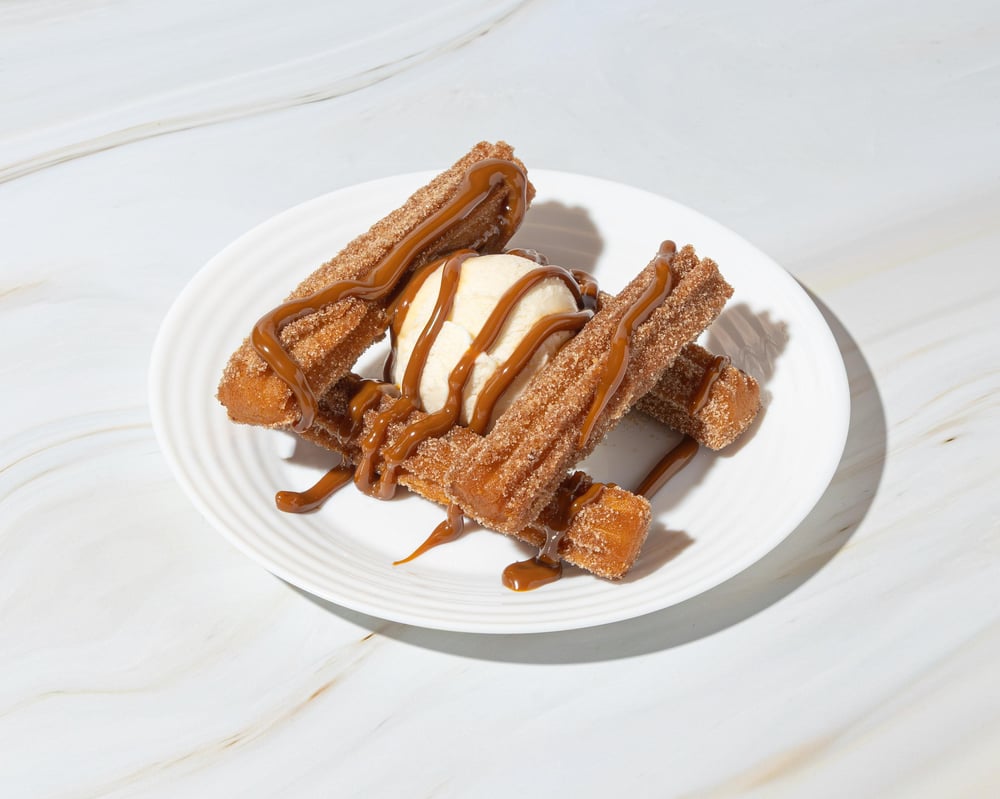 churros with ice cream