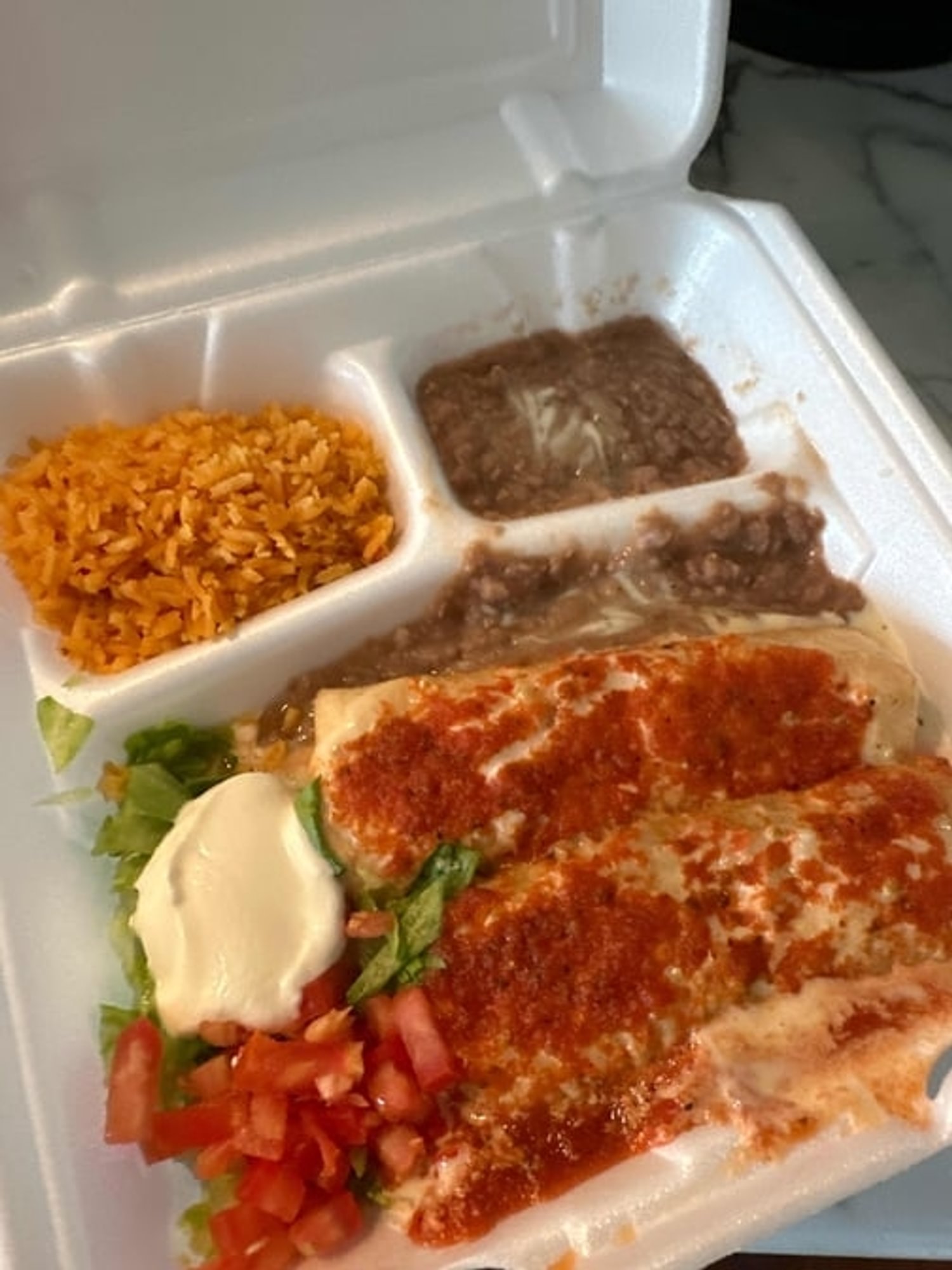 Chimichanga Dinner