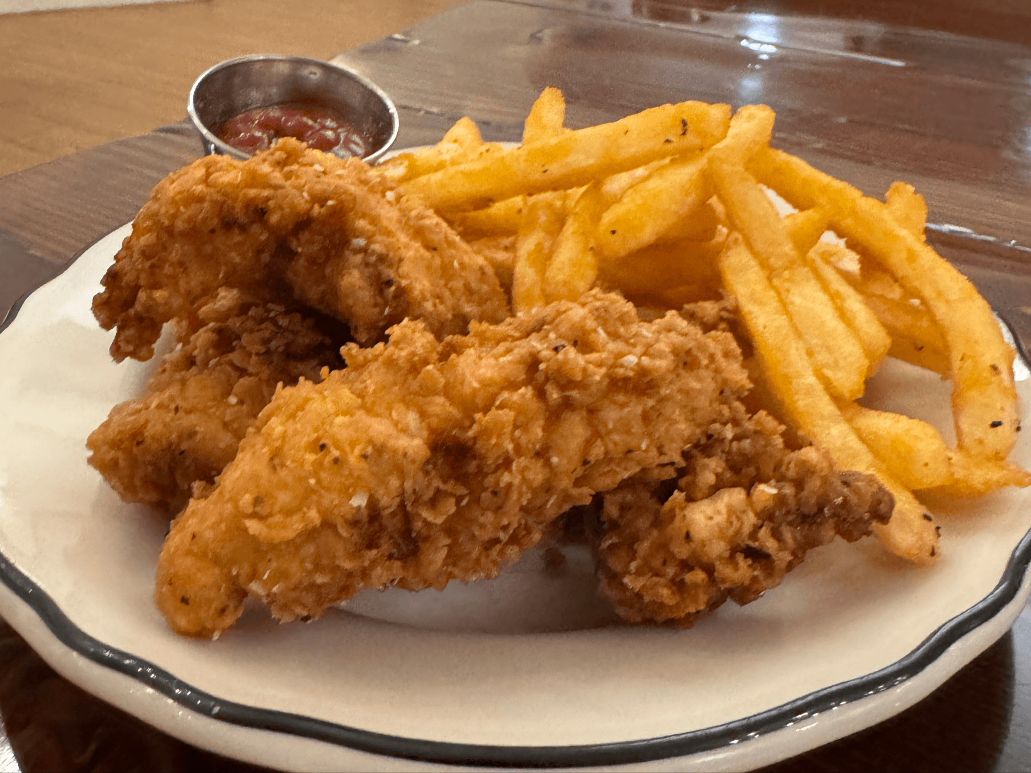 Fried Chicken And Fries