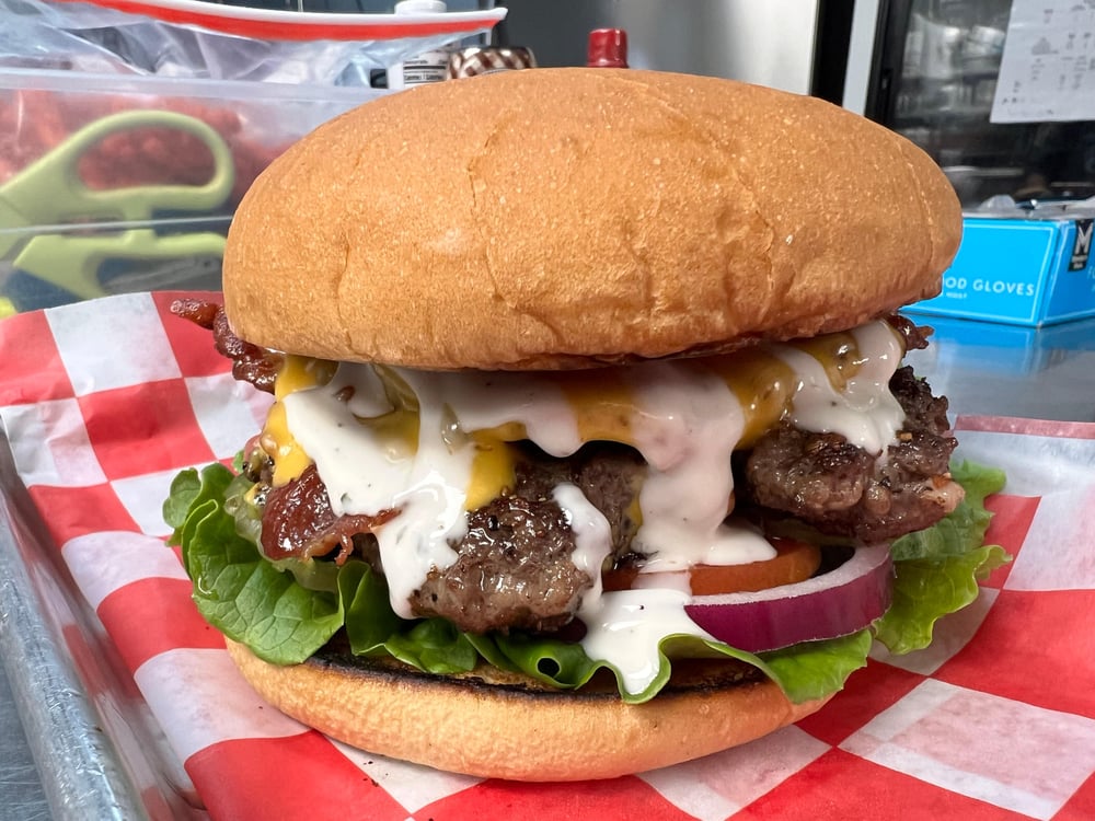 Bacon Ranch Cheeseburger & Fries