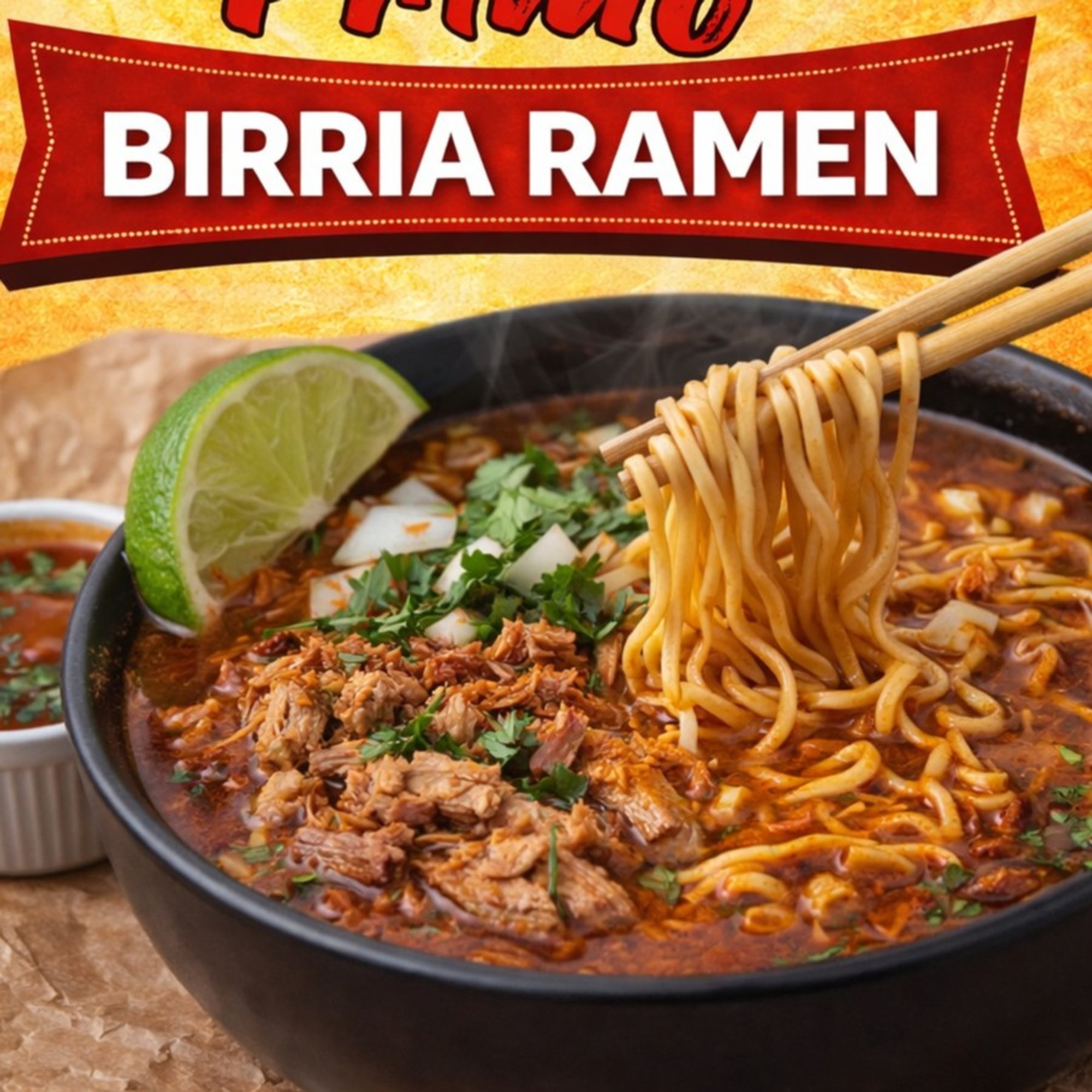 Birria Ramen-A Flavorful Fusion (NEW)