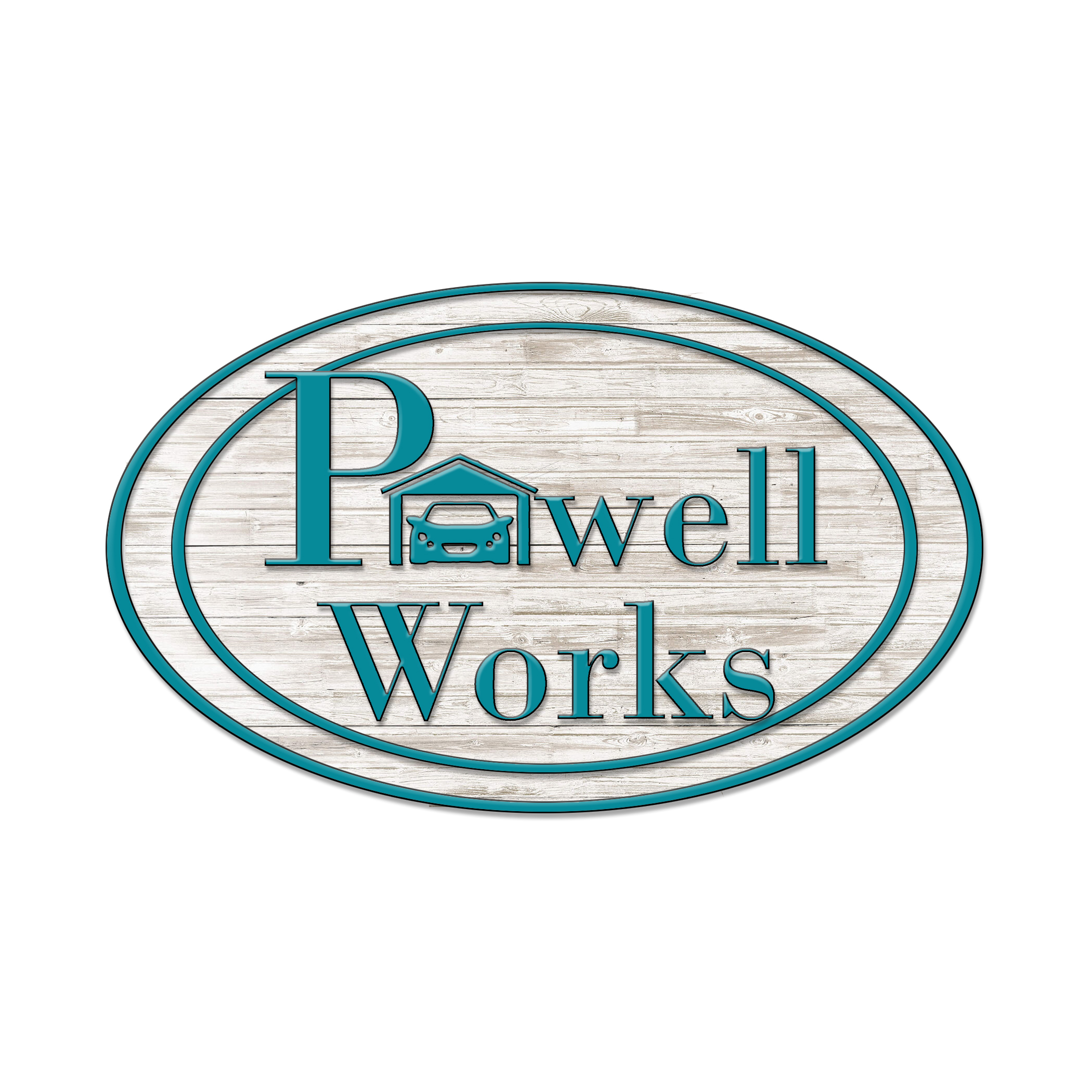 PowellWorks Garage Door Service Logo