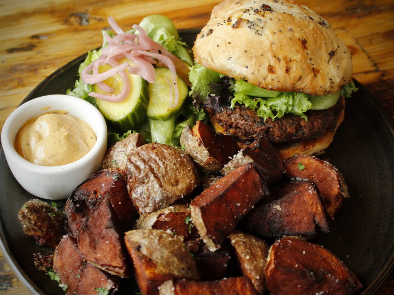 Chickpea Hemp Seed Veggie Burger