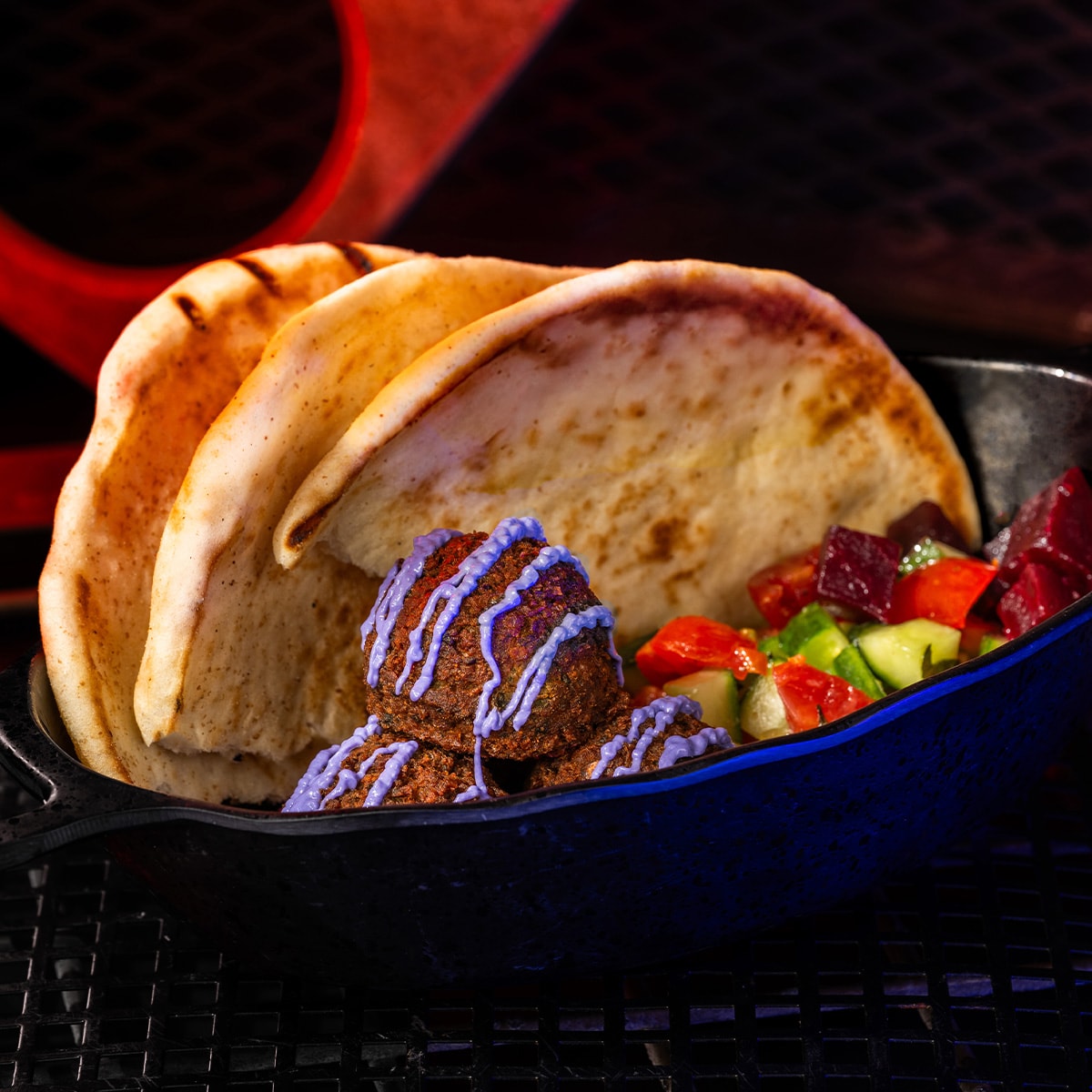 Felucian Falafel and Hummus Garden Spread