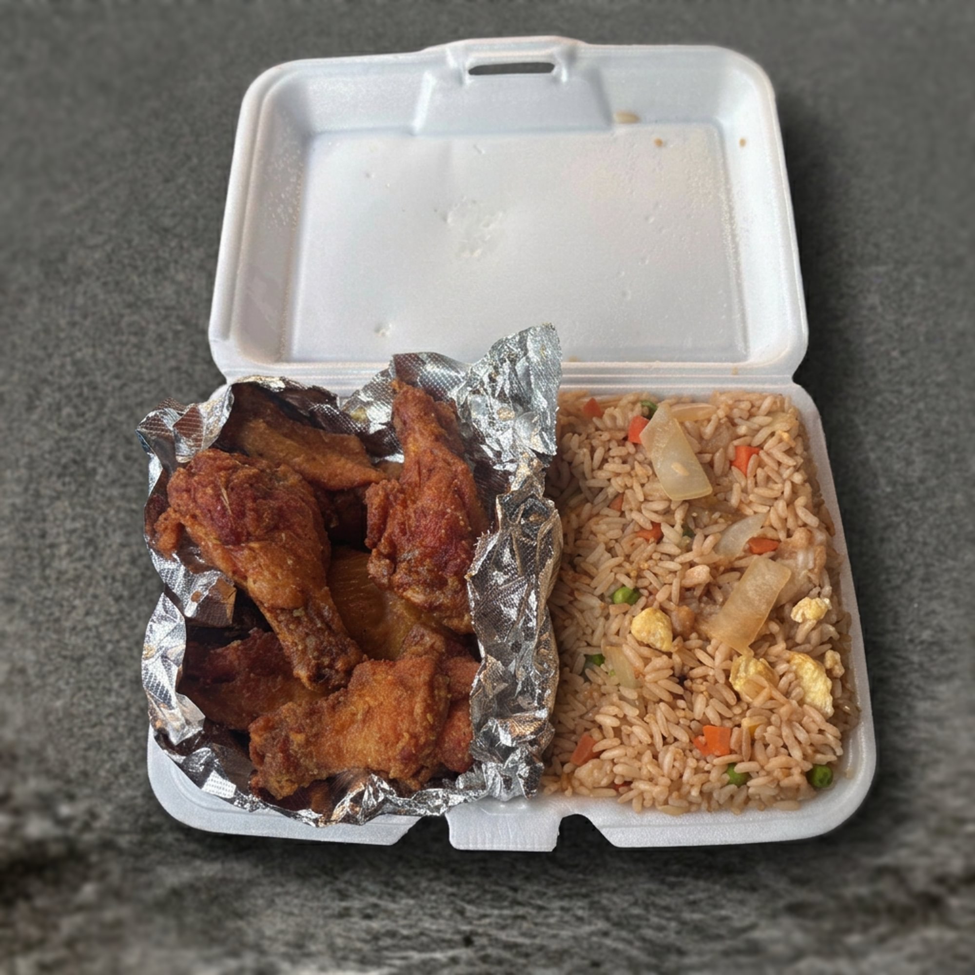 Chicken Wings (6) pc with Fried Rice