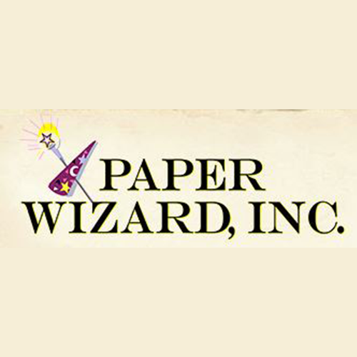 Paper Wizard Scrapbook Company Logo