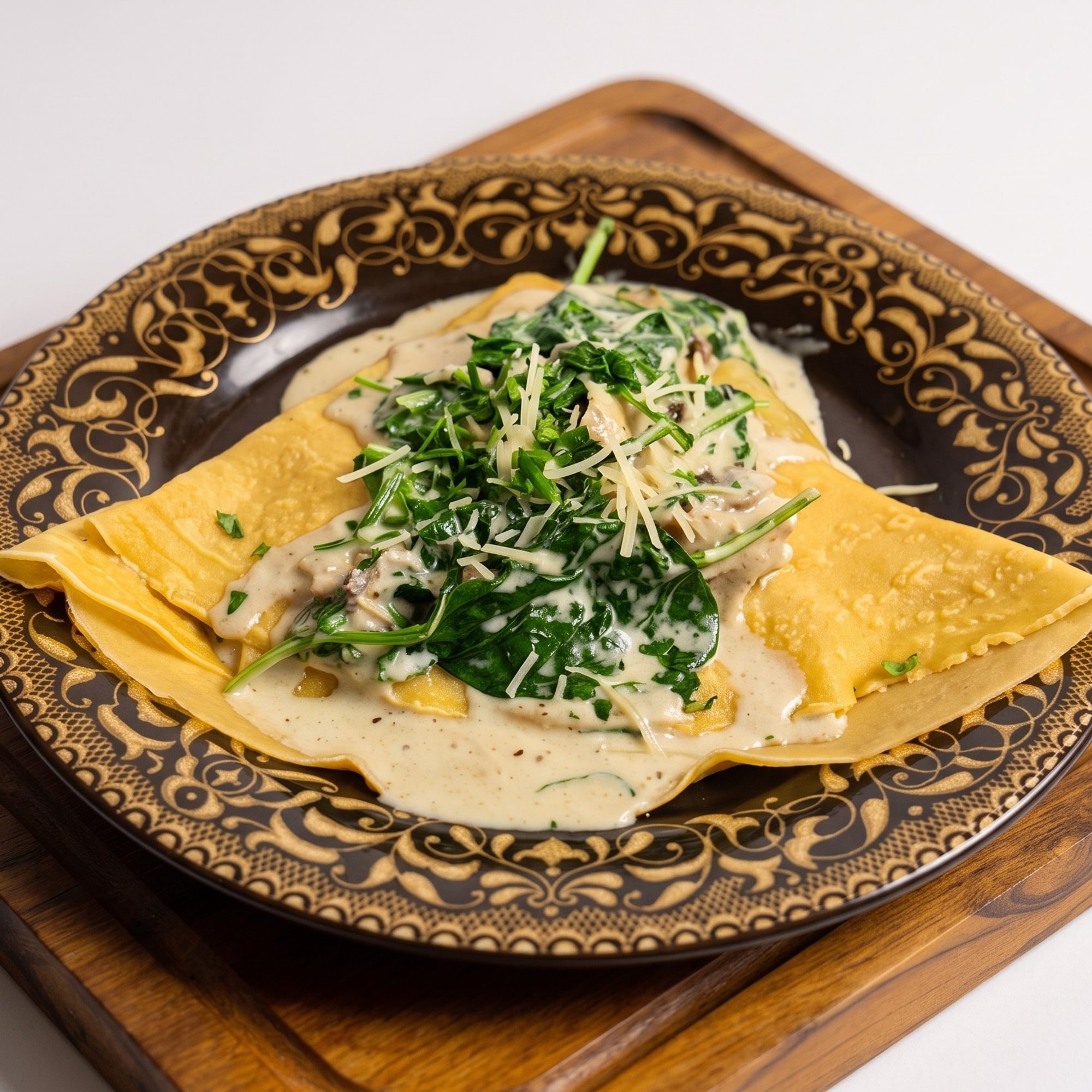 Chicken Greens Crepe