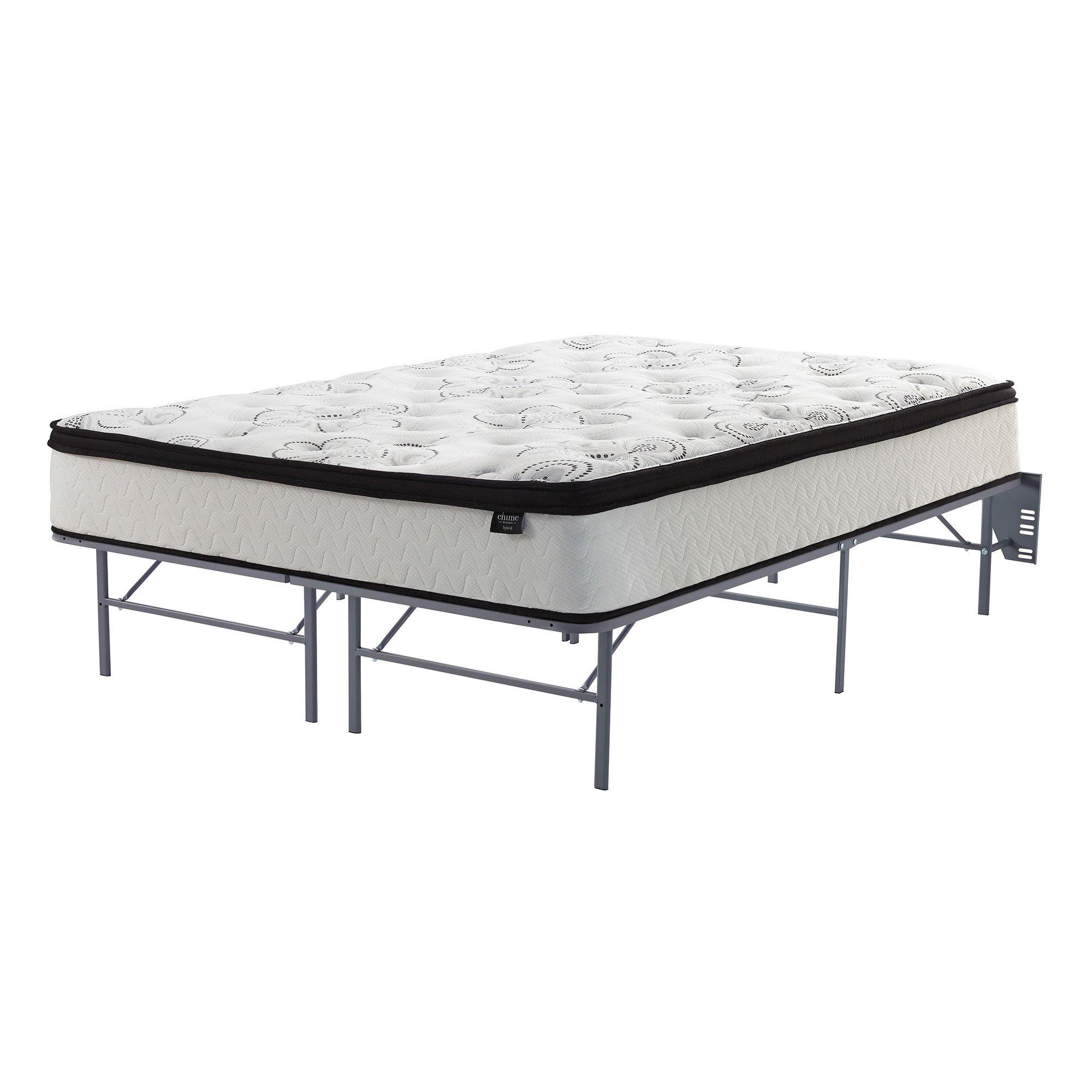Sierra Full 12" Eurotop Plush Hybrid with Platform Frame