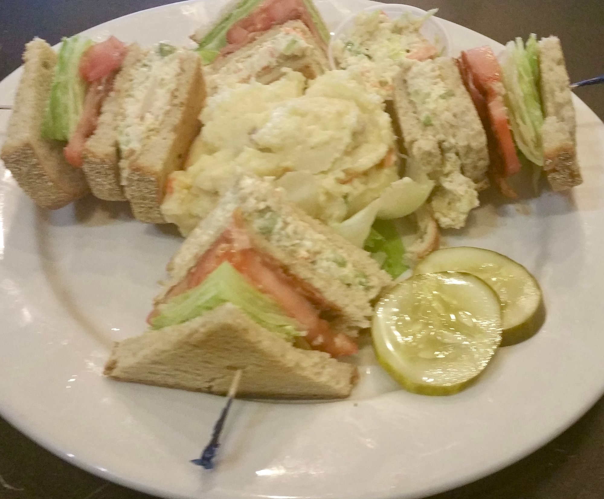 Chicken Salad Club Sandwich