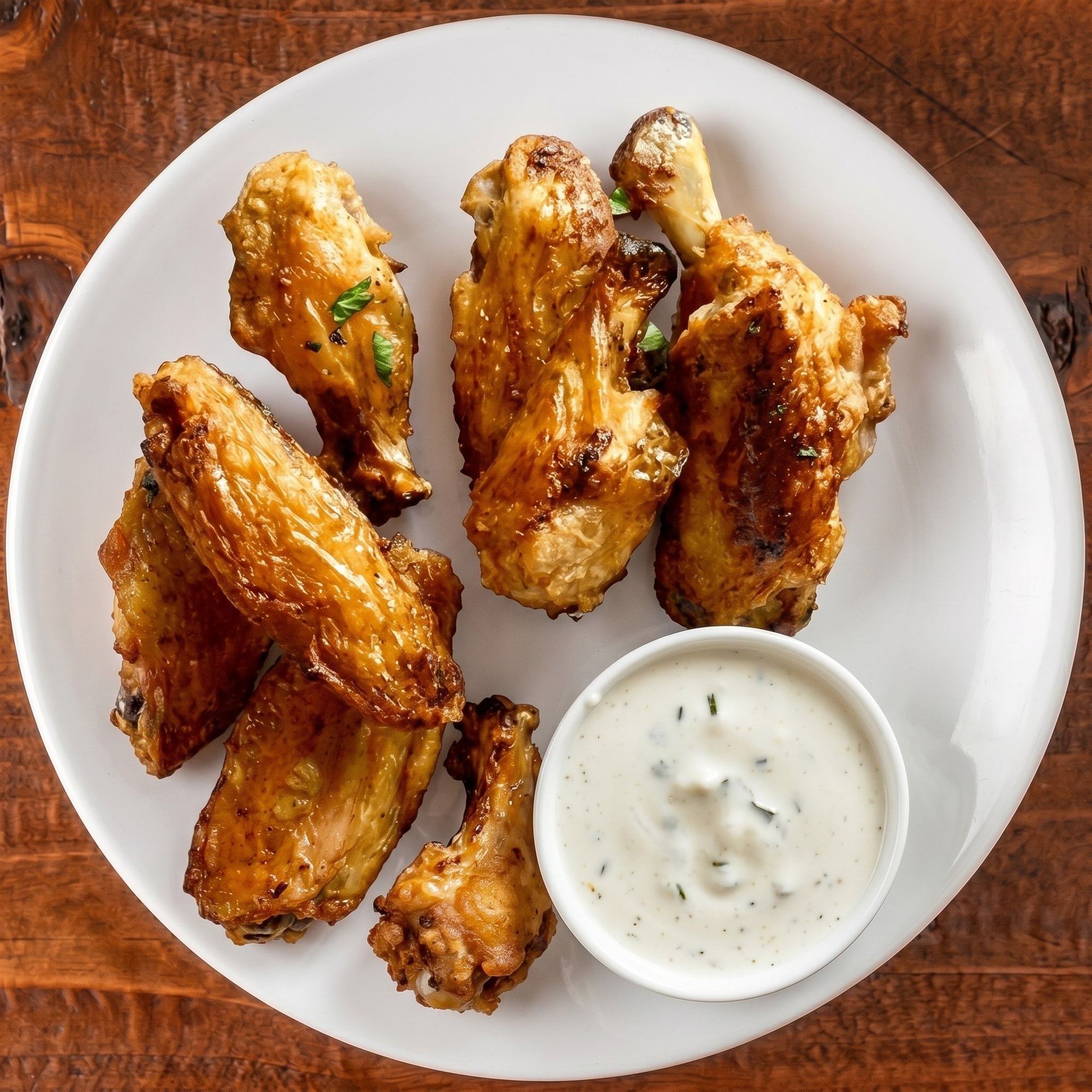 Golden Fried Chicken Wings
