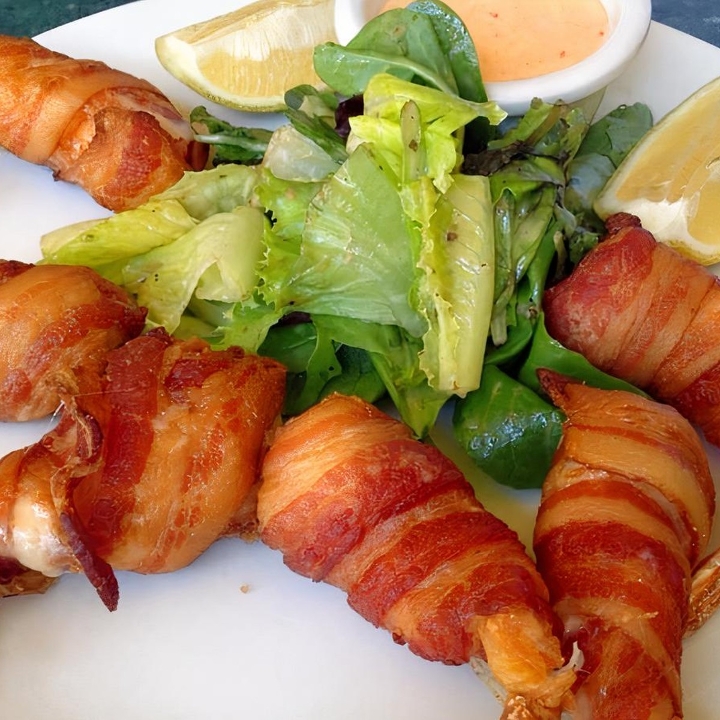 Bacon Wrapped Prawns