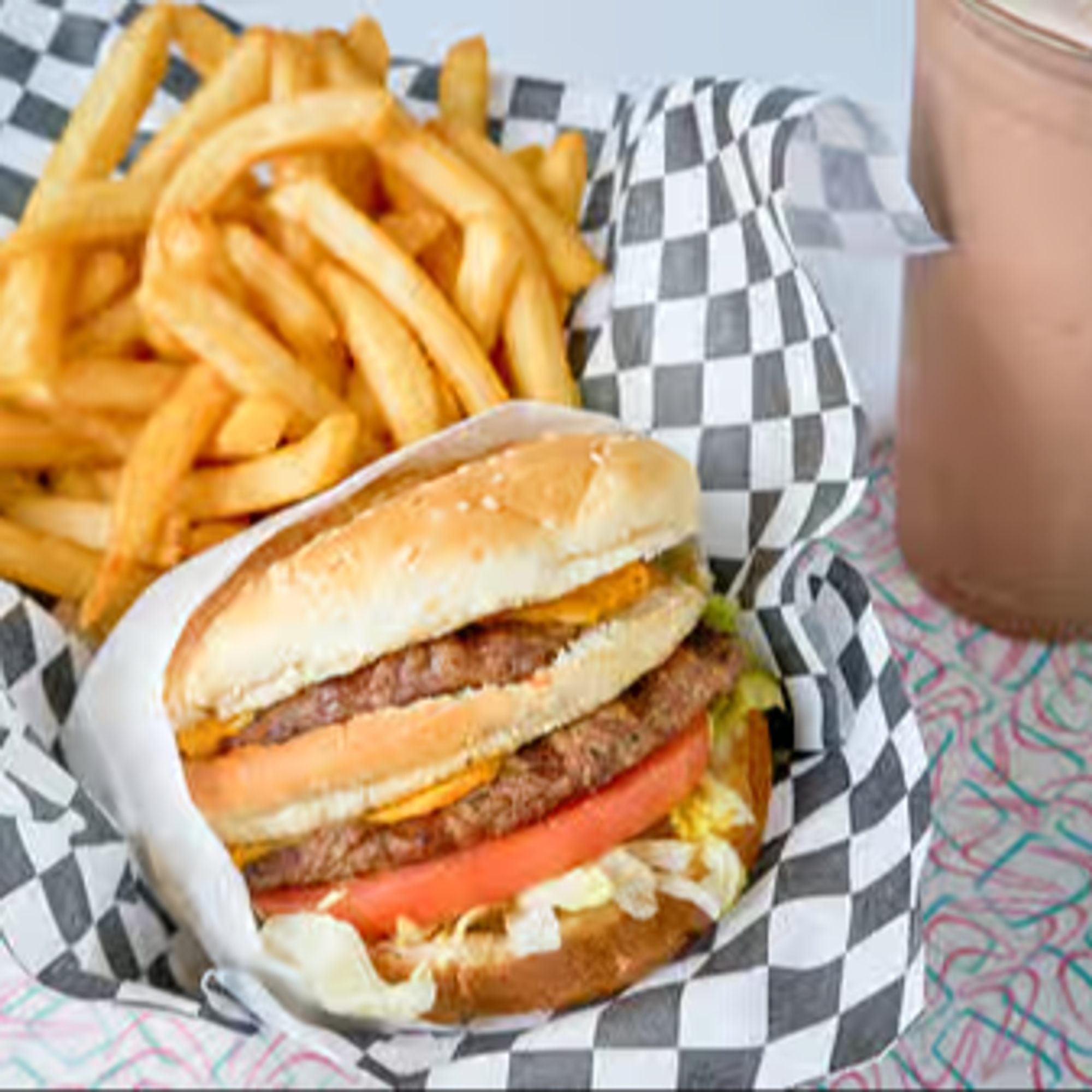 Big Beeper 1/2 Pound Double Cheese Burger