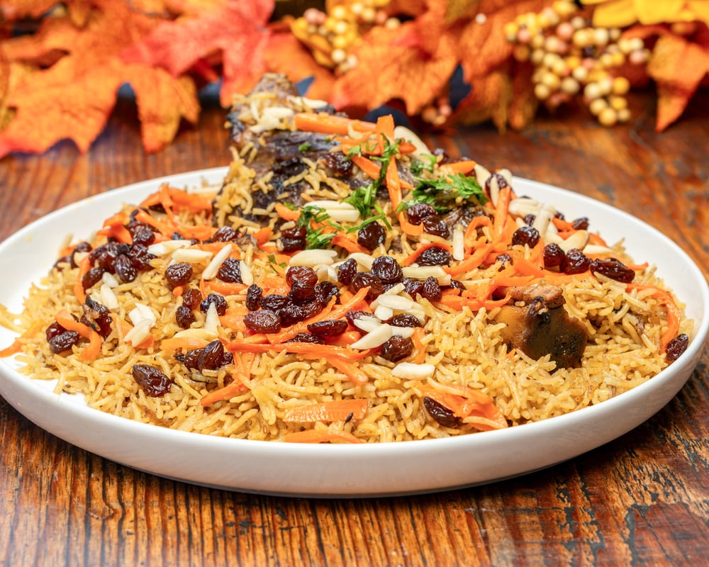 Kabuli Pulao - Lamb Shank