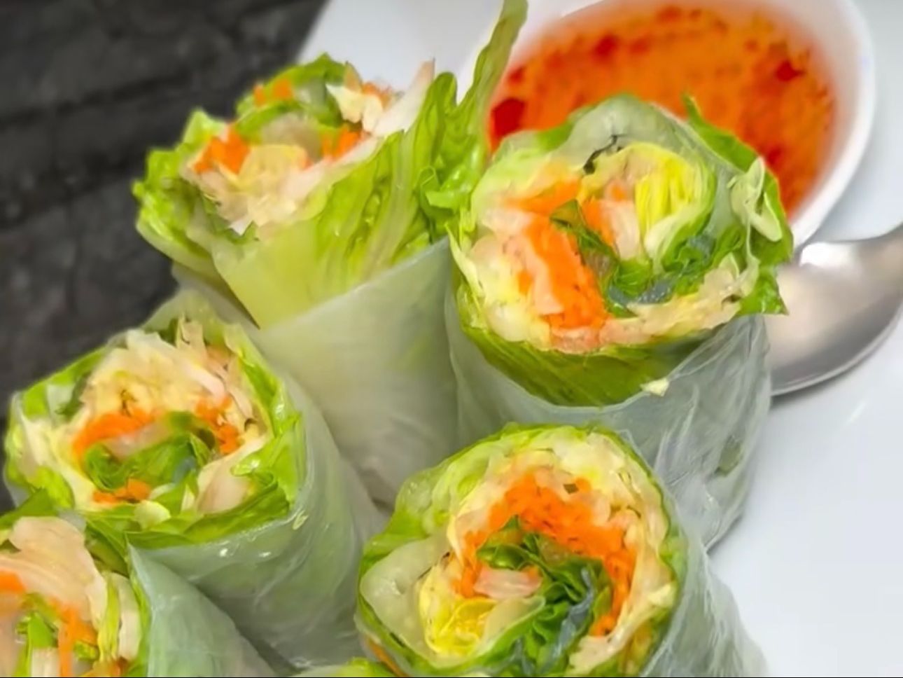 Tofu Fresh Summer Rolls Steamed