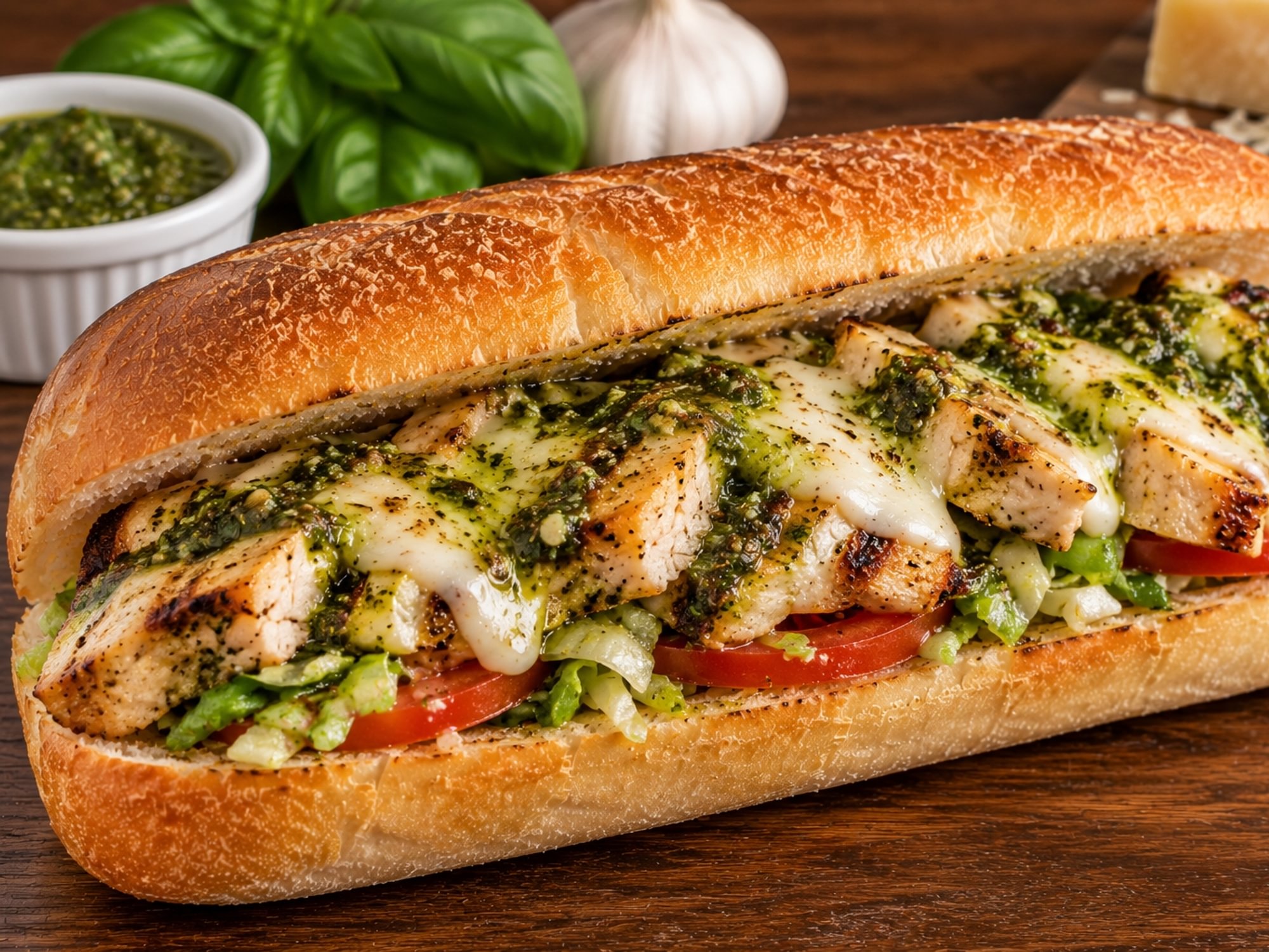 PESTO CHICKEN HOAGIE