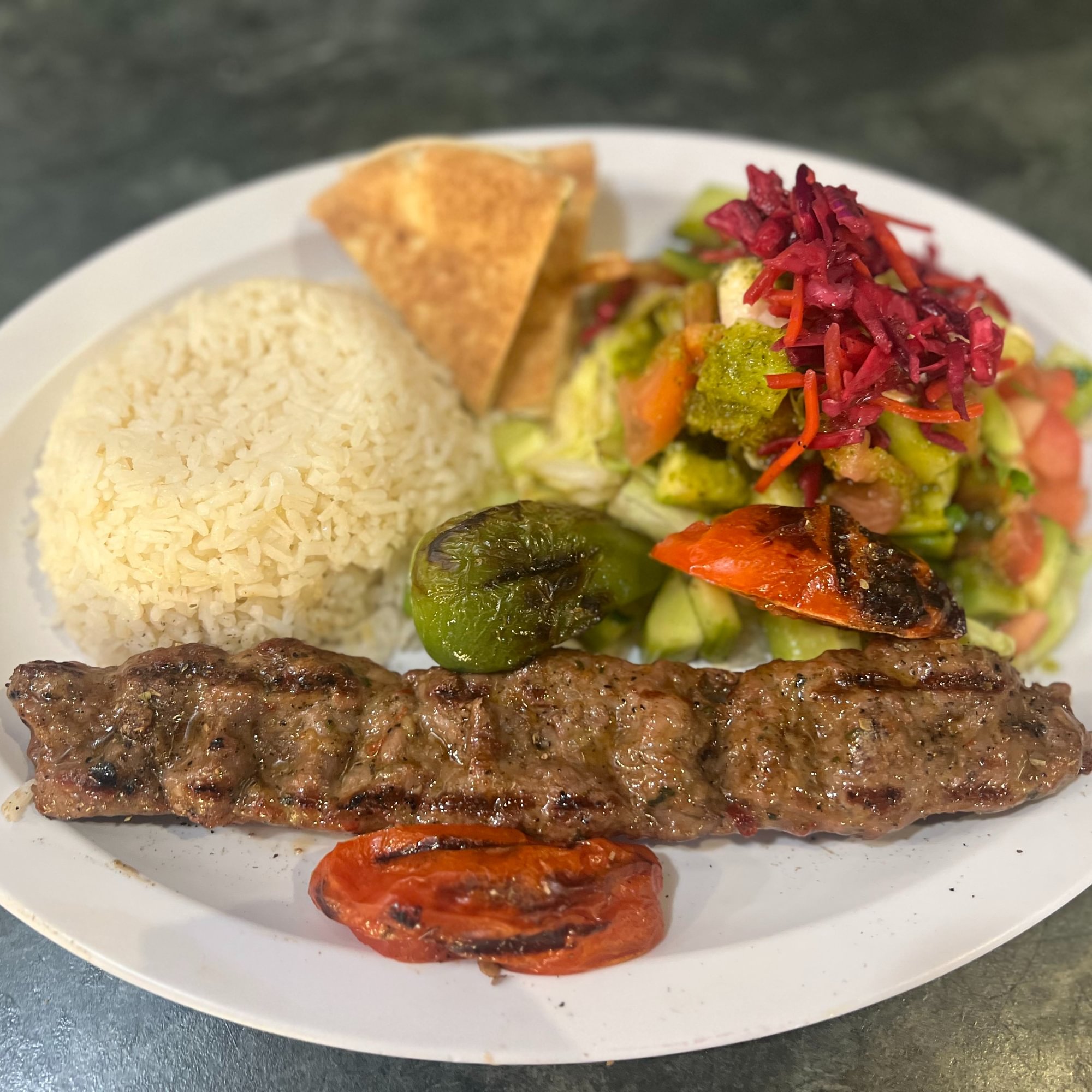 Adana Kebab Plate