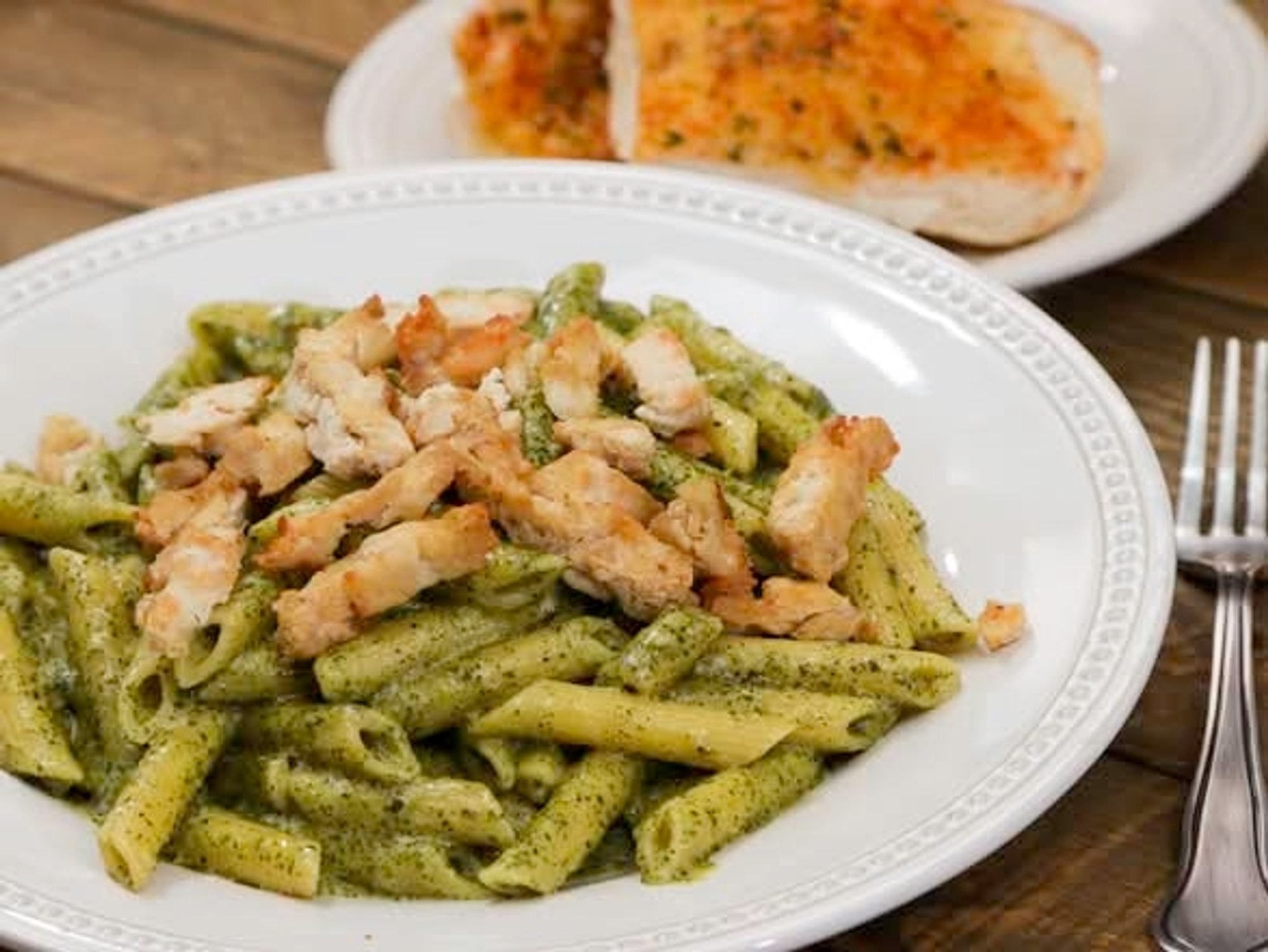 Bucket of Chicken Pesto Pasta