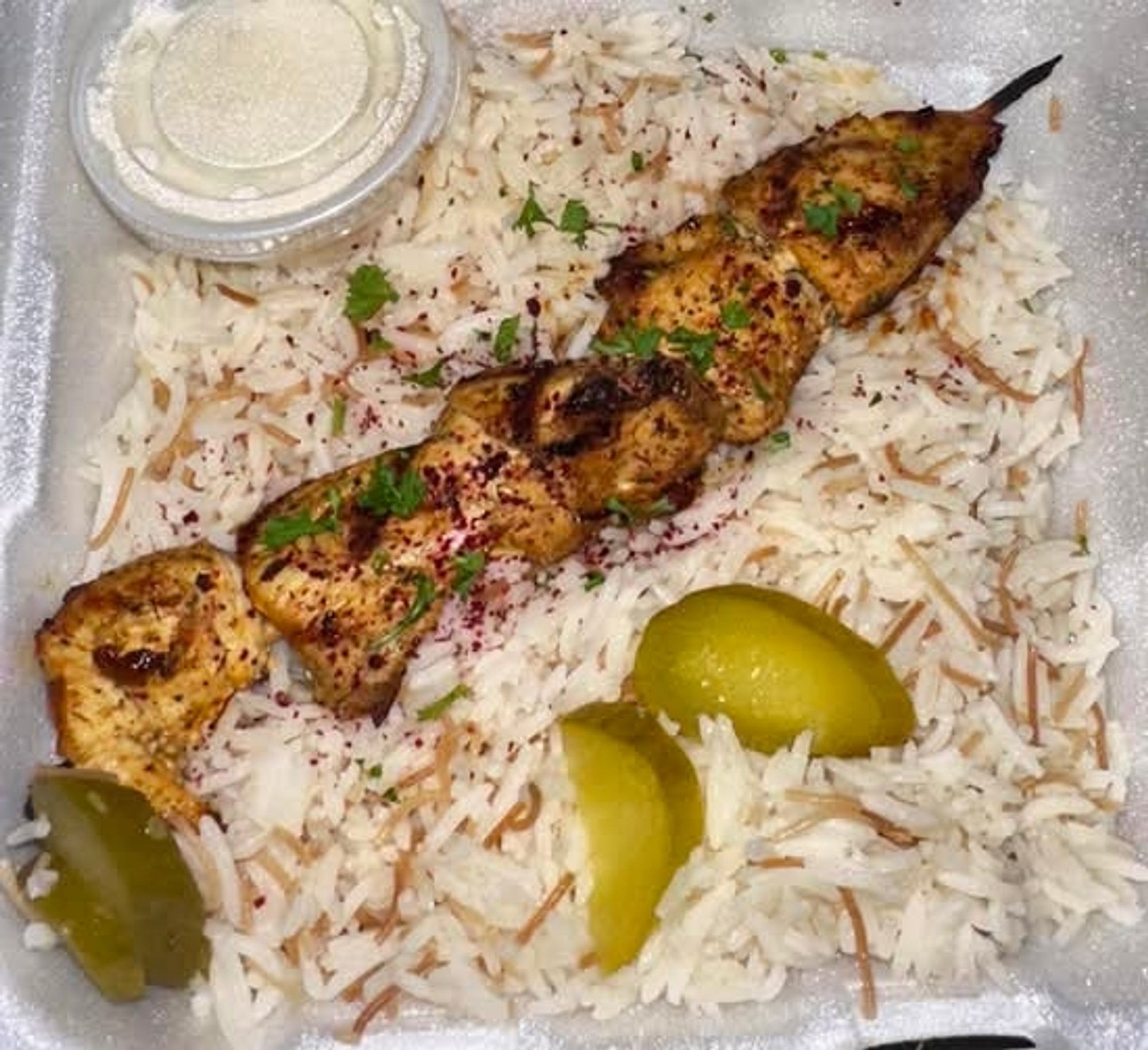 Chicken Kabob Lunch Special