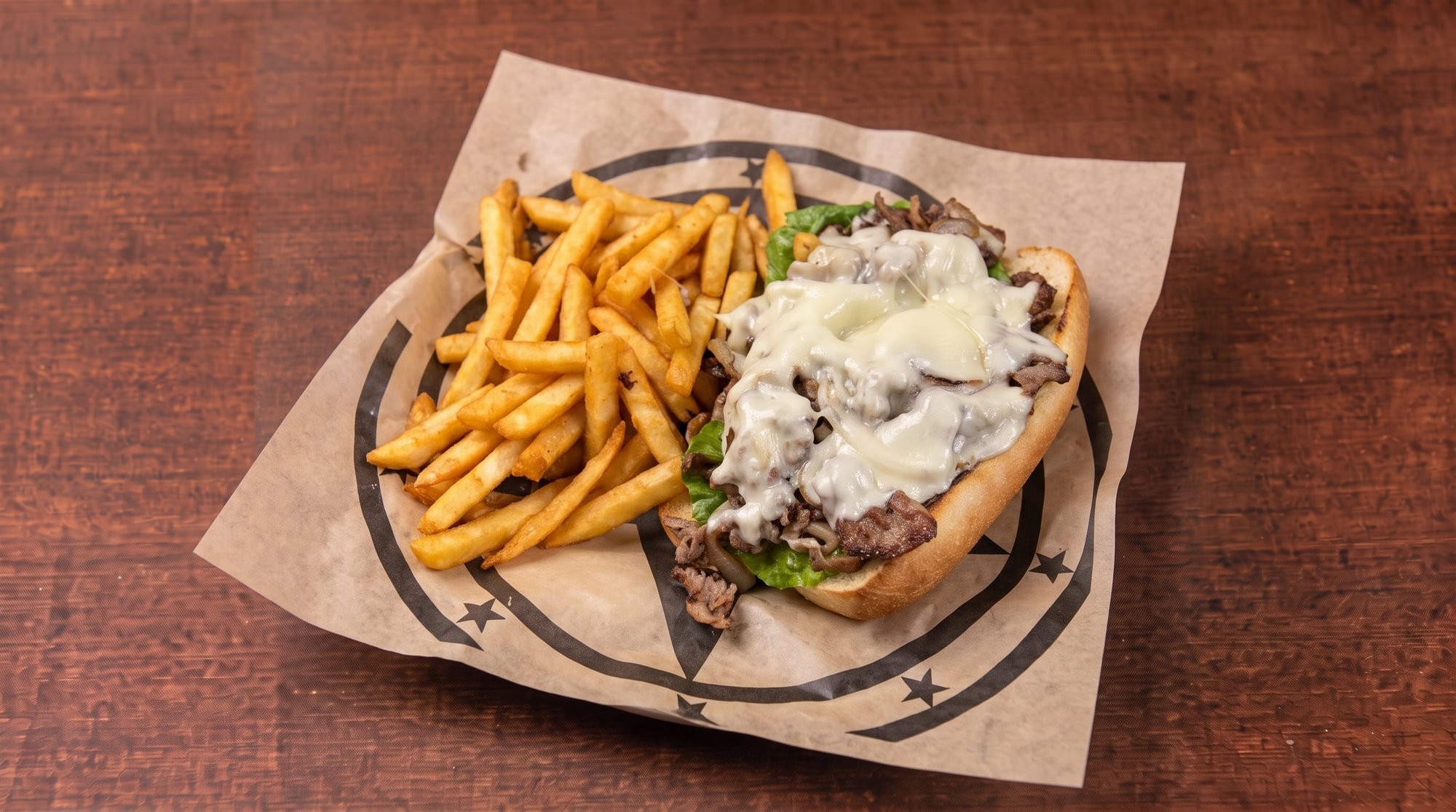 Lunch #7 6" Cheese Steak and Fries