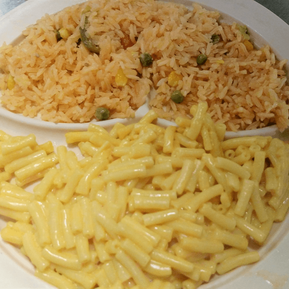 E. Mac N Cheese and Rice